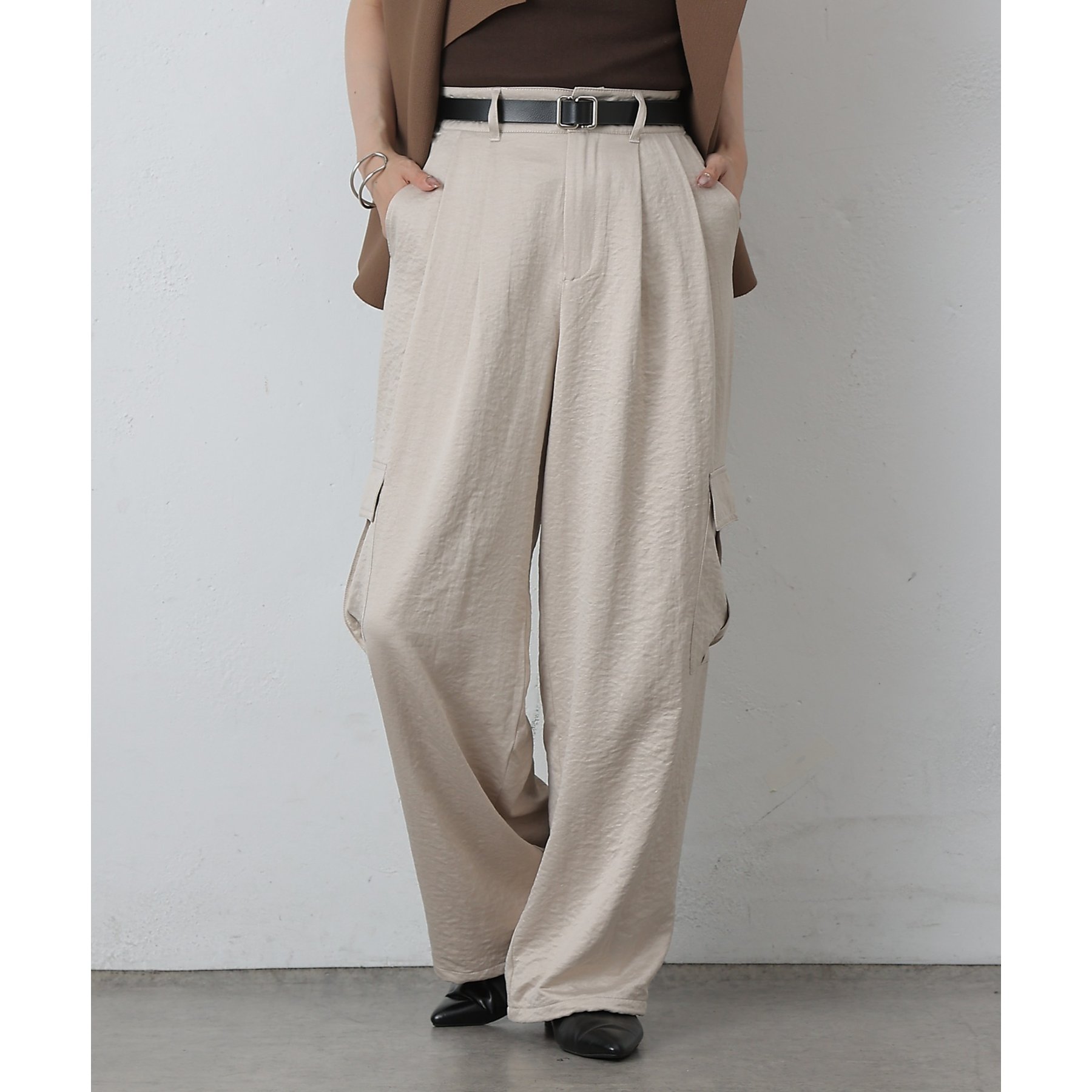 リバイバル / 新色追加】サテンカーゴパンツ | ファッション通販