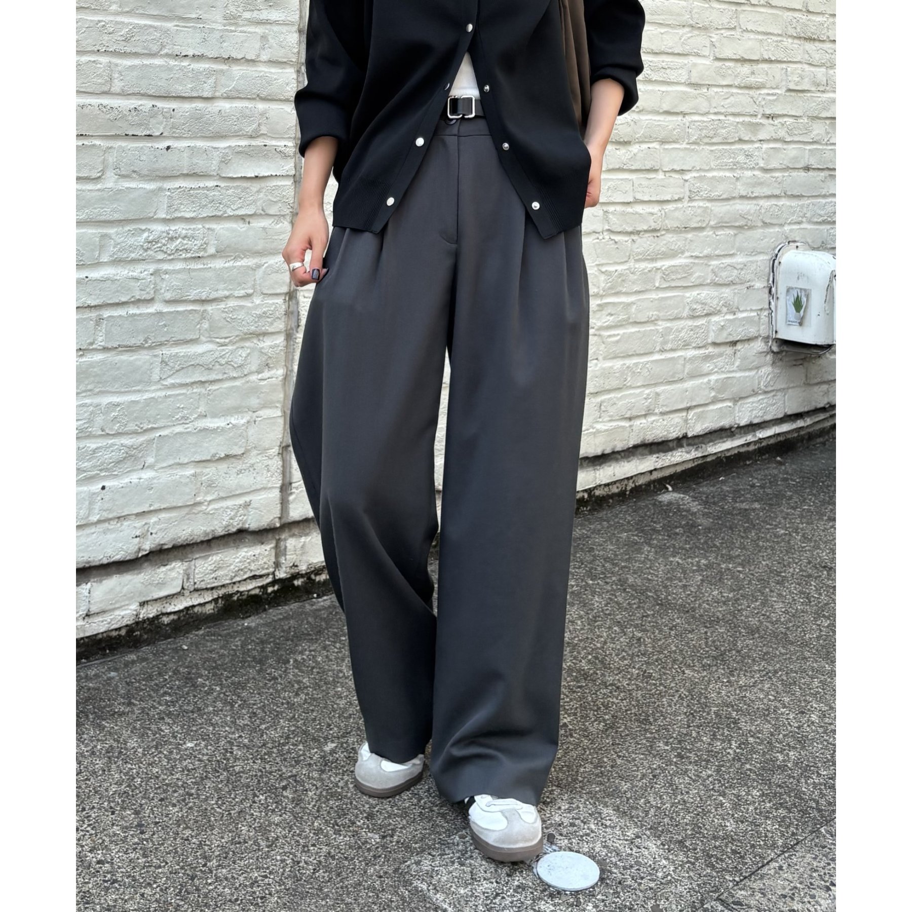 PIKO企画/新色追加】2タックワイドパンツ | ファッション通販サイト NUGU
