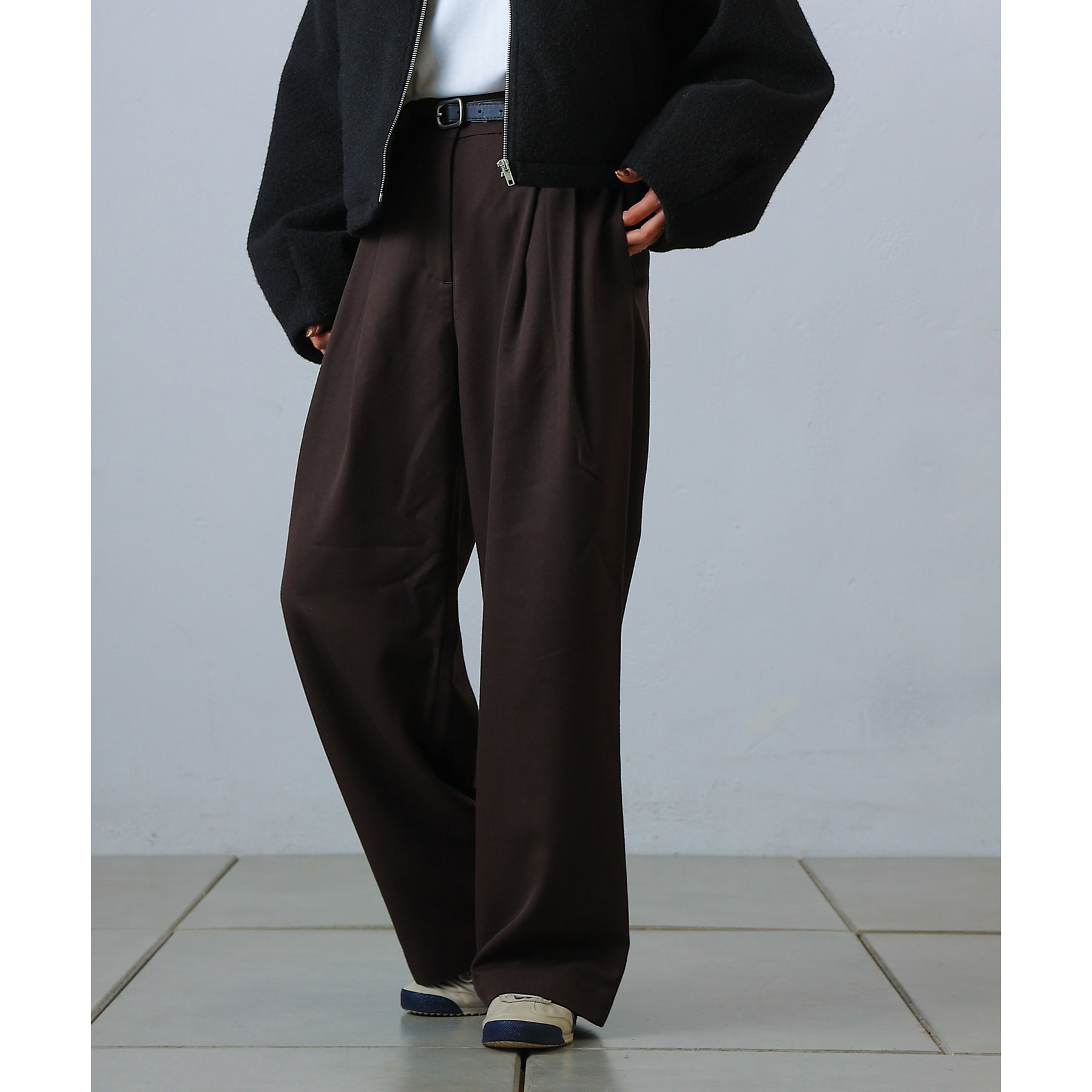 PIKO企画/新色追加】2タックワイドパンツ | ファッション通販サイト NUGU