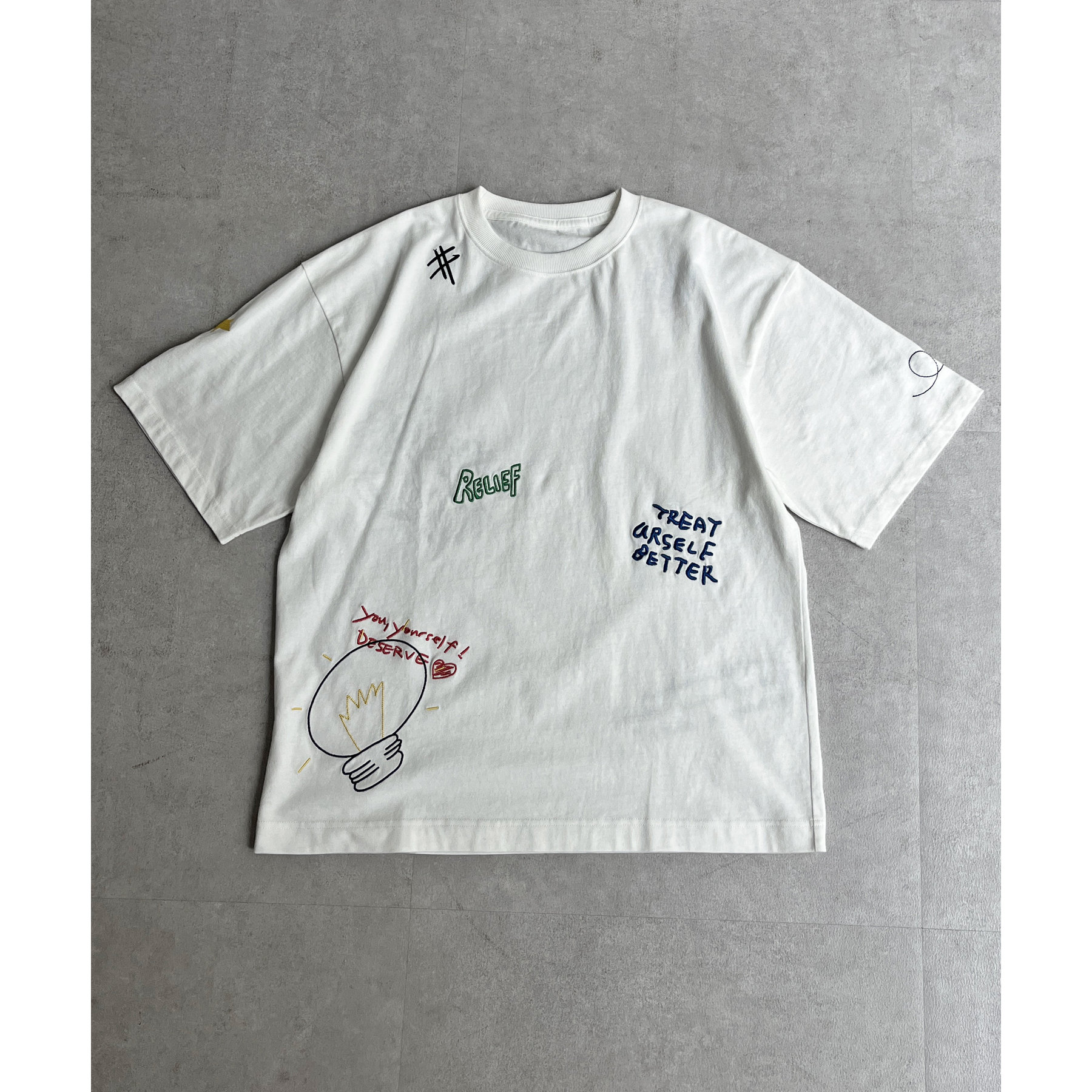CRストア きなこ デルボー 半袖 Tシャツ Lサイズ 未着用品 marai Tシャツ レディース 半袖 M L トップス 丸首 カットソー