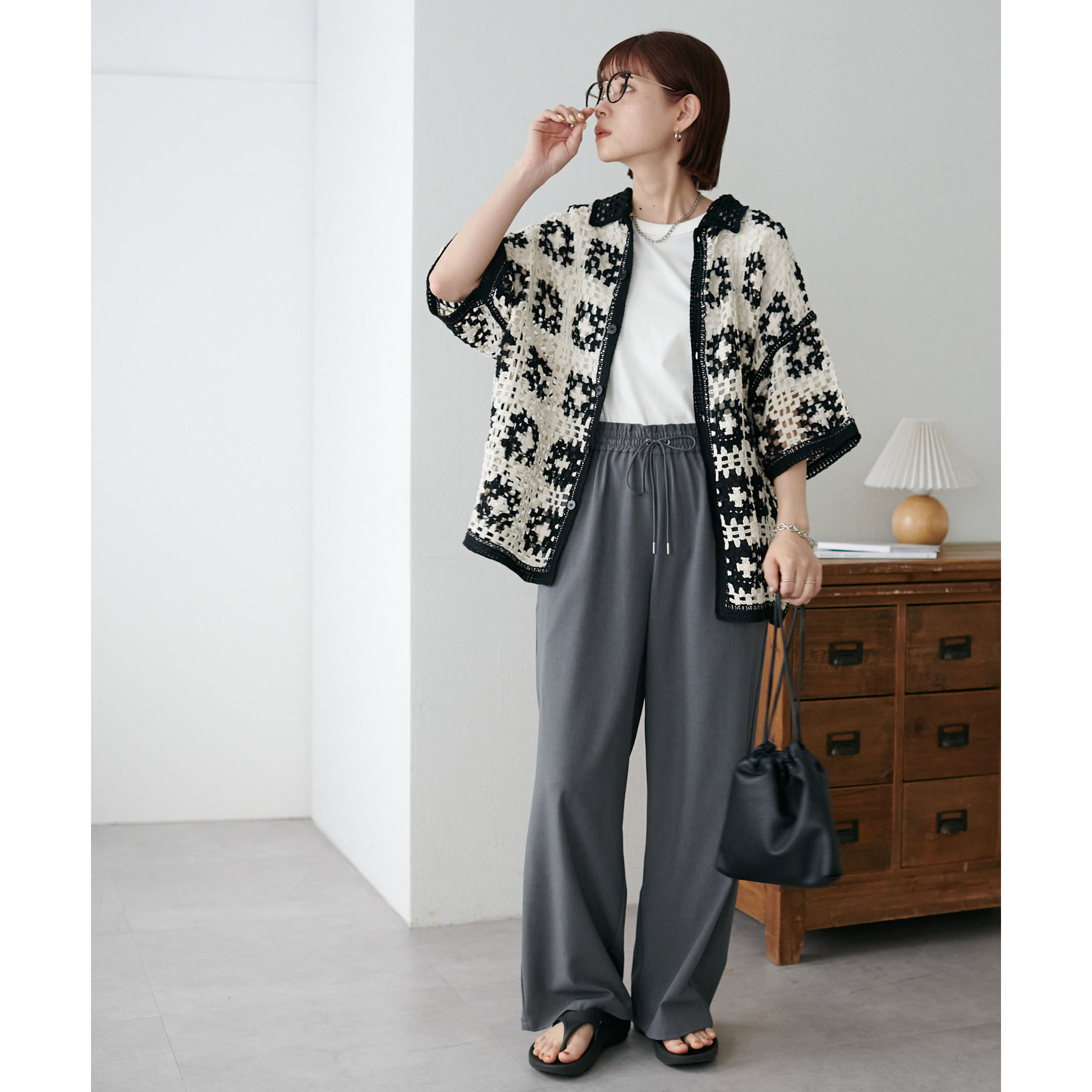 NOVESSEL レースカーディガン ユニセックス NOVESSEL レースカーディガン ユニセックス