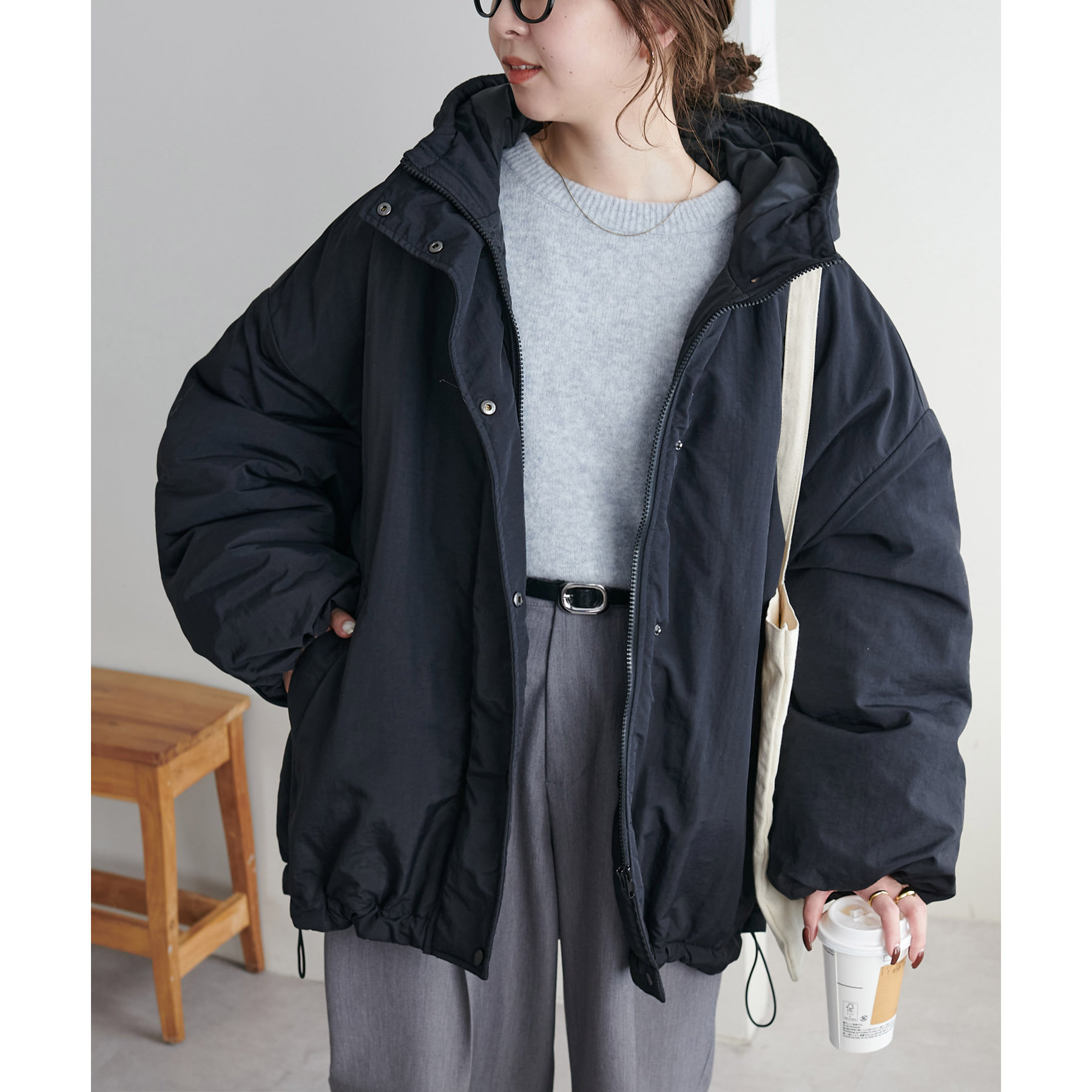 軽くて暖かい◎】中綿モンスターパーカー《WEB限定