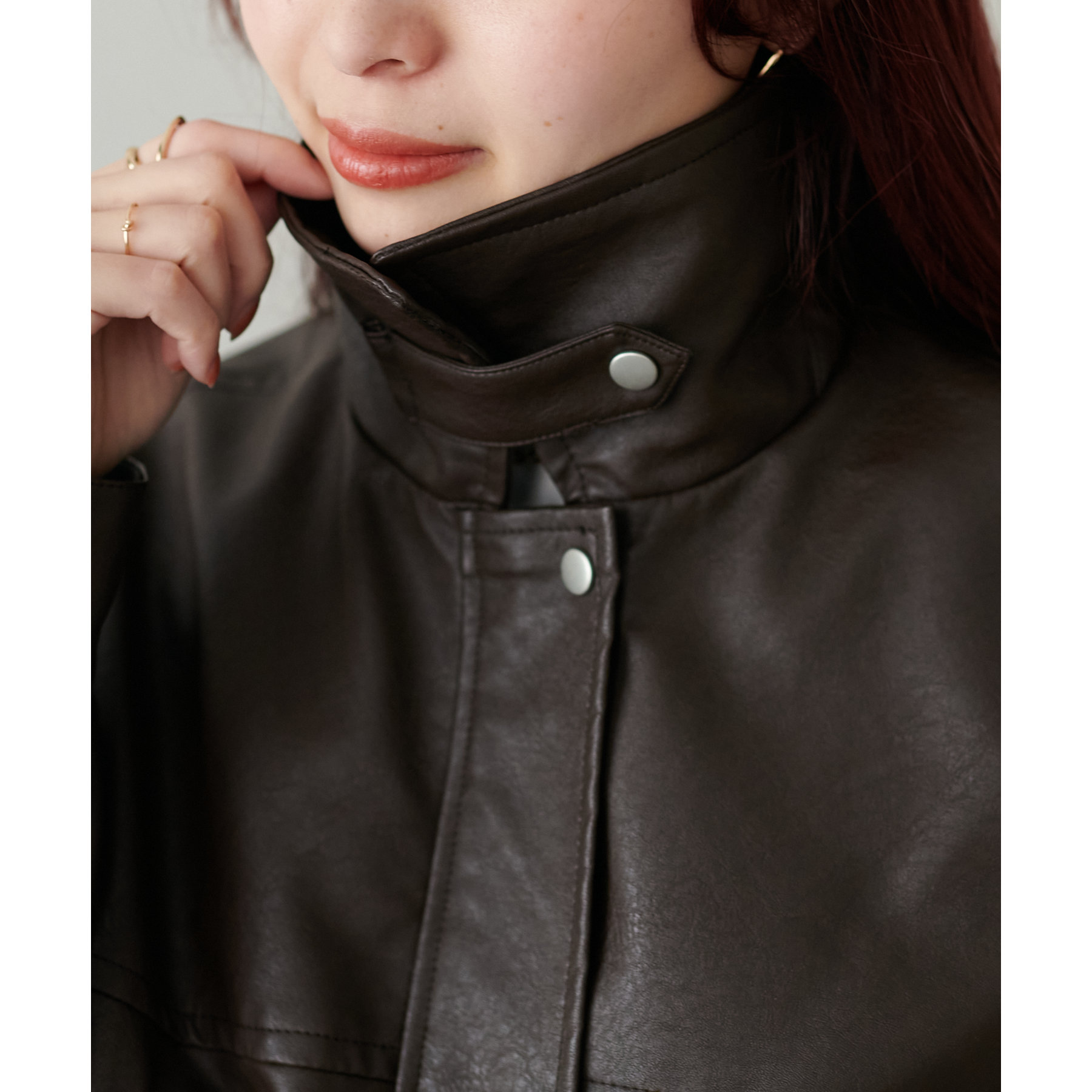 新色追加!/WEB限定】2WAYフェイクレザーブルゾン | ファッション通販