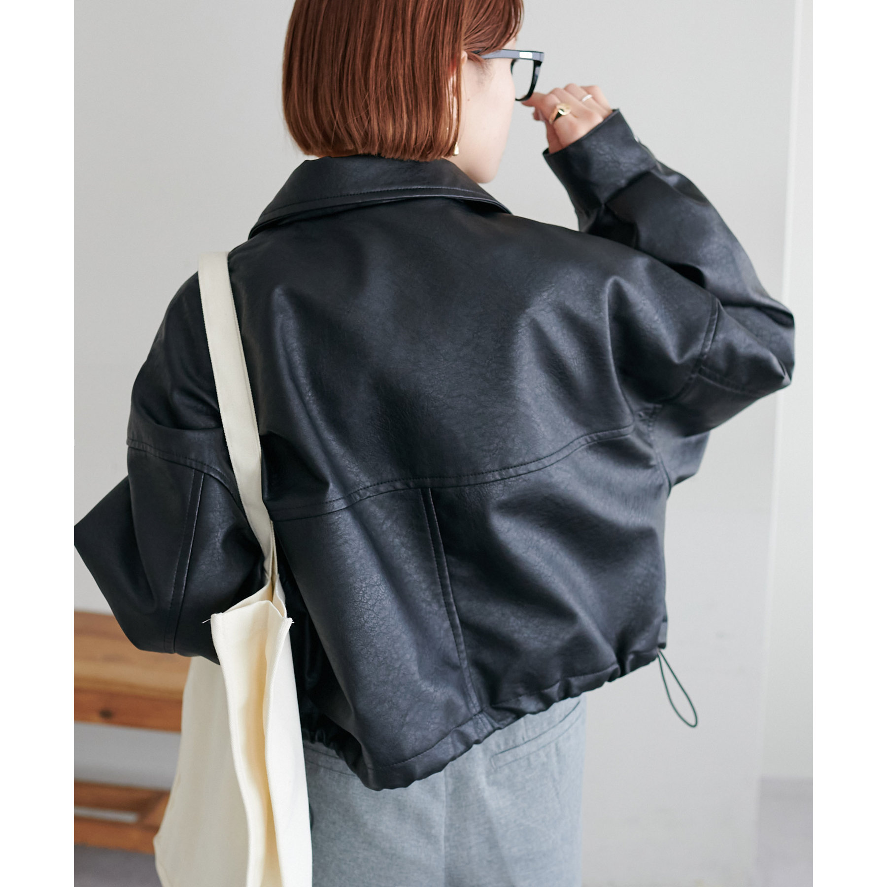 新色追加!/WEB限定】2WAYフェイクレザーブルゾン | ファッション通販