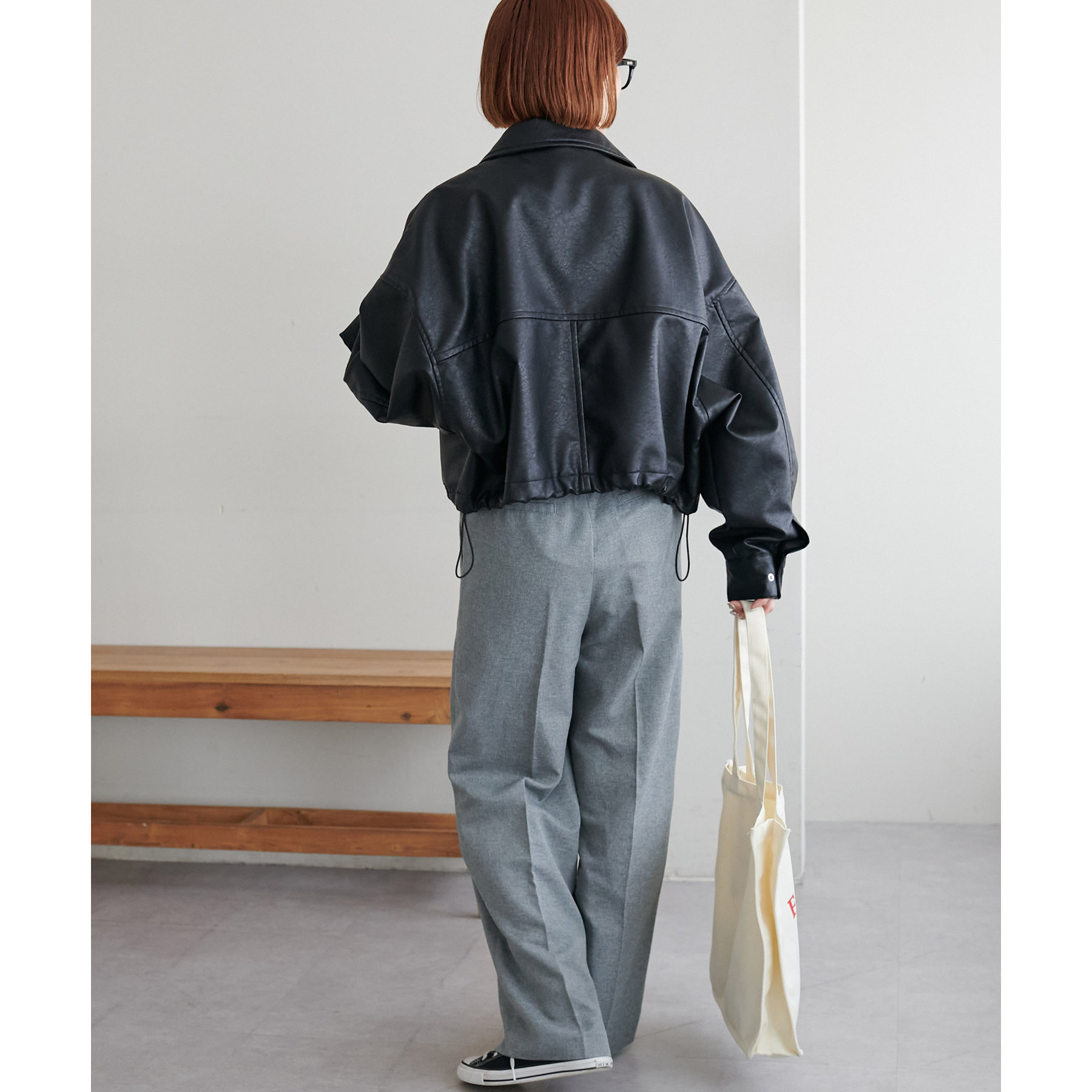 新色追加!/WEB限定】2WAYフェイクレザーブルゾン | ファッション通販