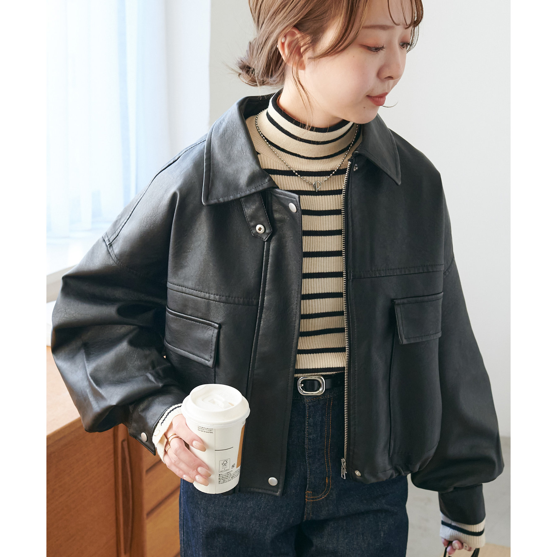 美品✨ヒステリックス レザージャケット ブルゾン 短丈 Y2K 裏地キルティング ユニセックス/新色追加】エイジングA2ブルゾン | ファッション通販