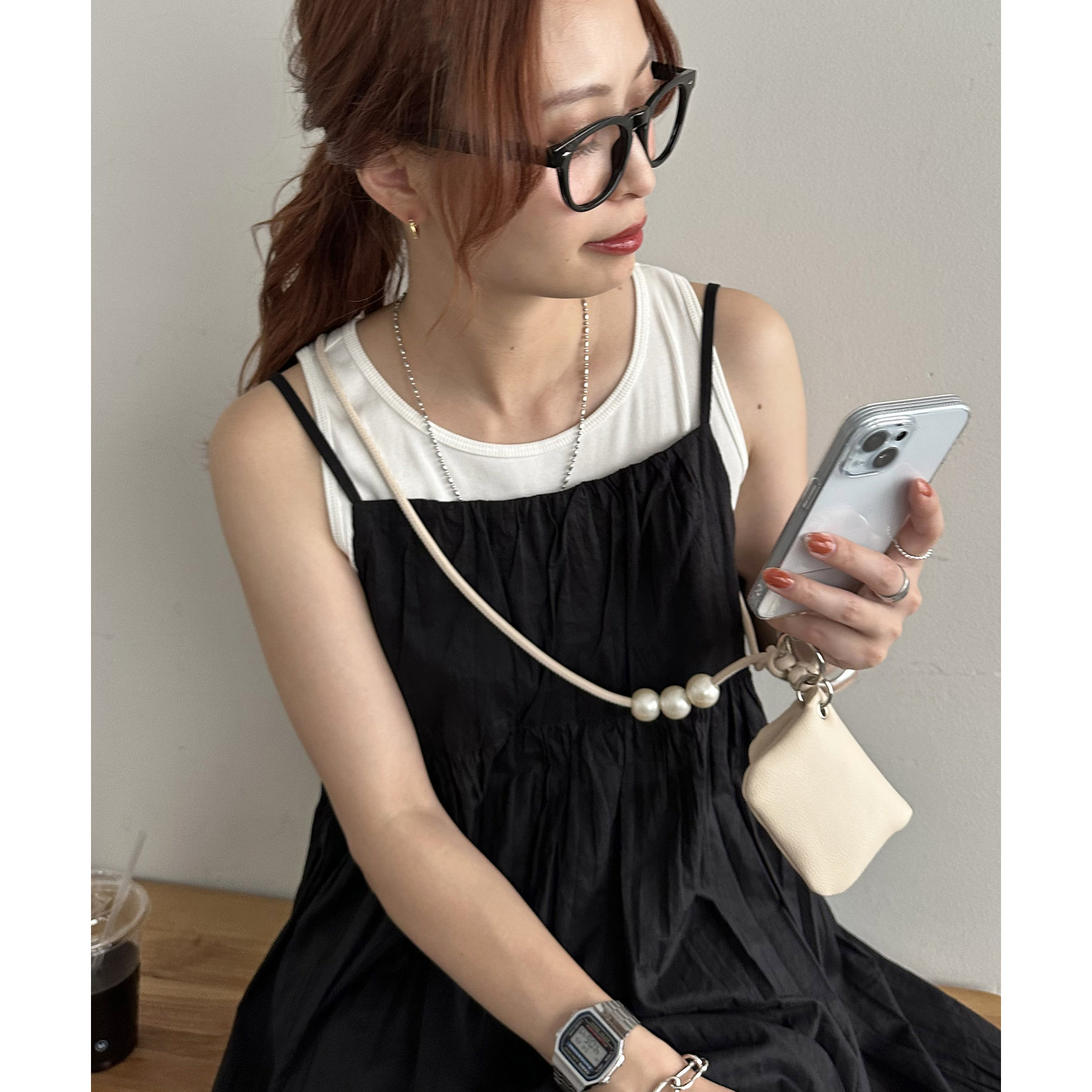 6WAY】BIGパール付きスマホストラップ | ファッション通販サイト