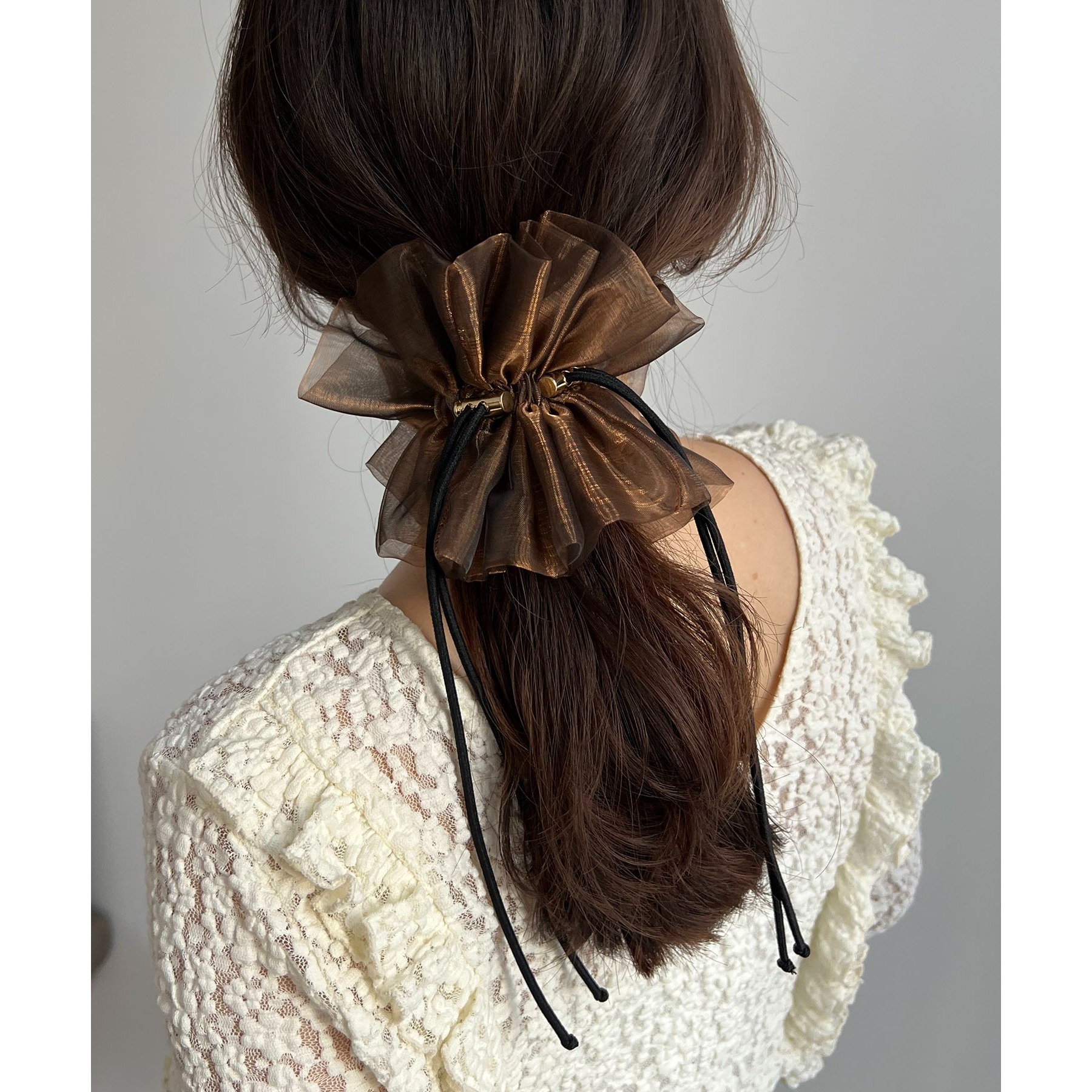 新色追加】〈GOLDY/ゴールディ〉ドロストオーガンジーシュシュ