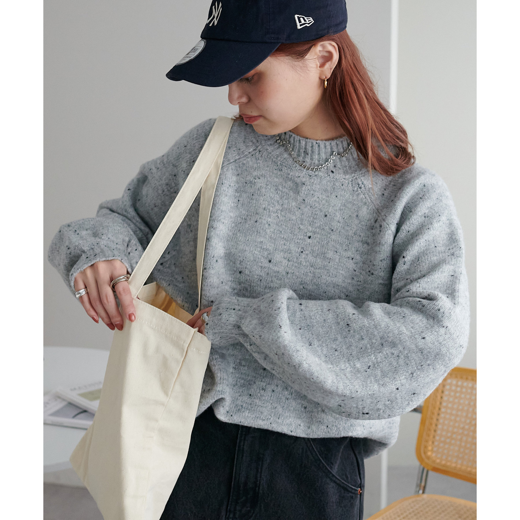 WEB限定】ラグランハイネックニットプルオーバー | ファッション