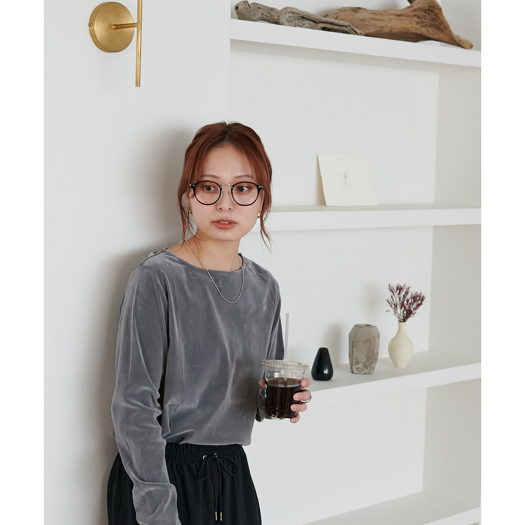 ベストセラー】フロッキーメッシュロングスリーブ《WEB限定カラーあり