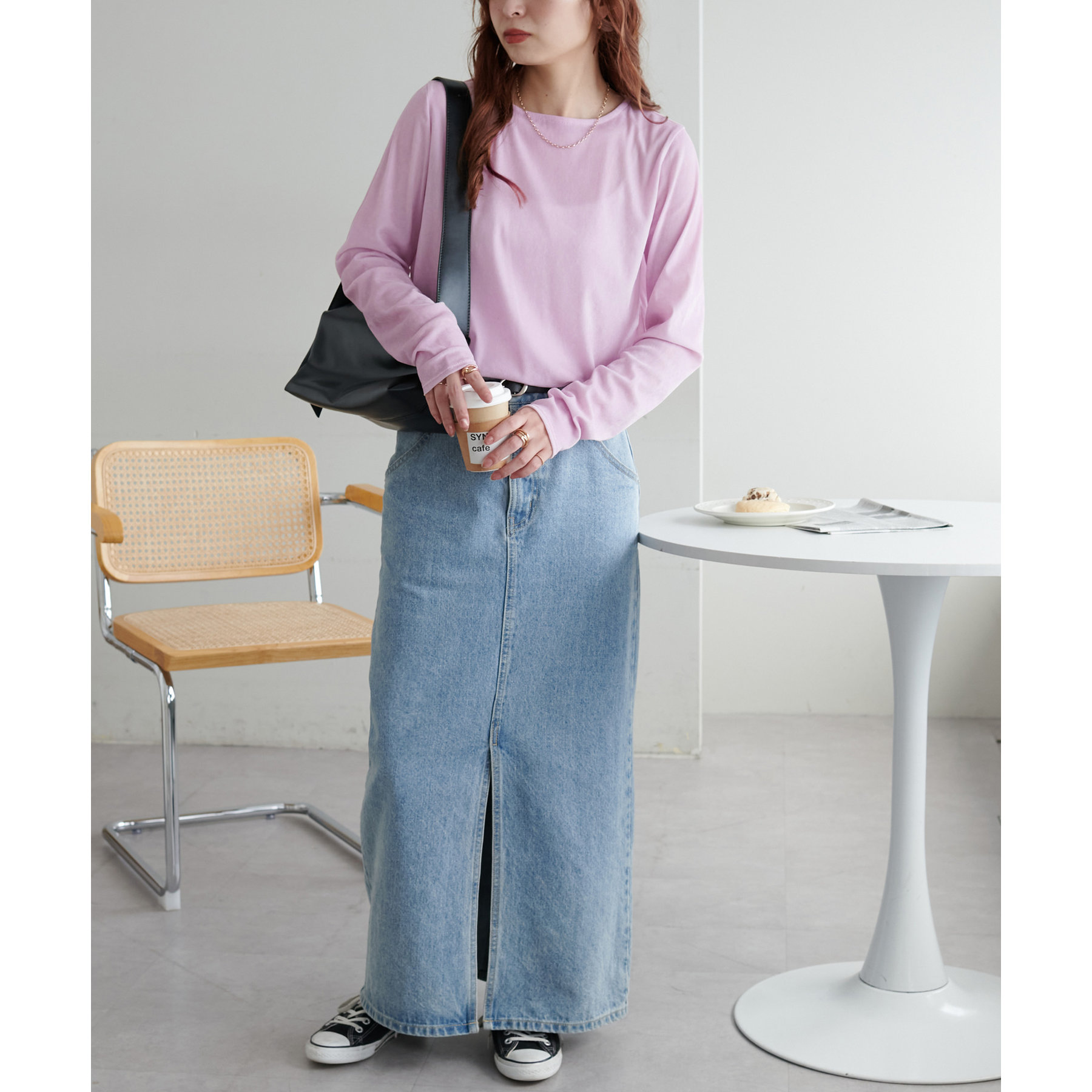 リピーター続出!】フロッキーメッシュロングスリーブ《WEB限定カラー