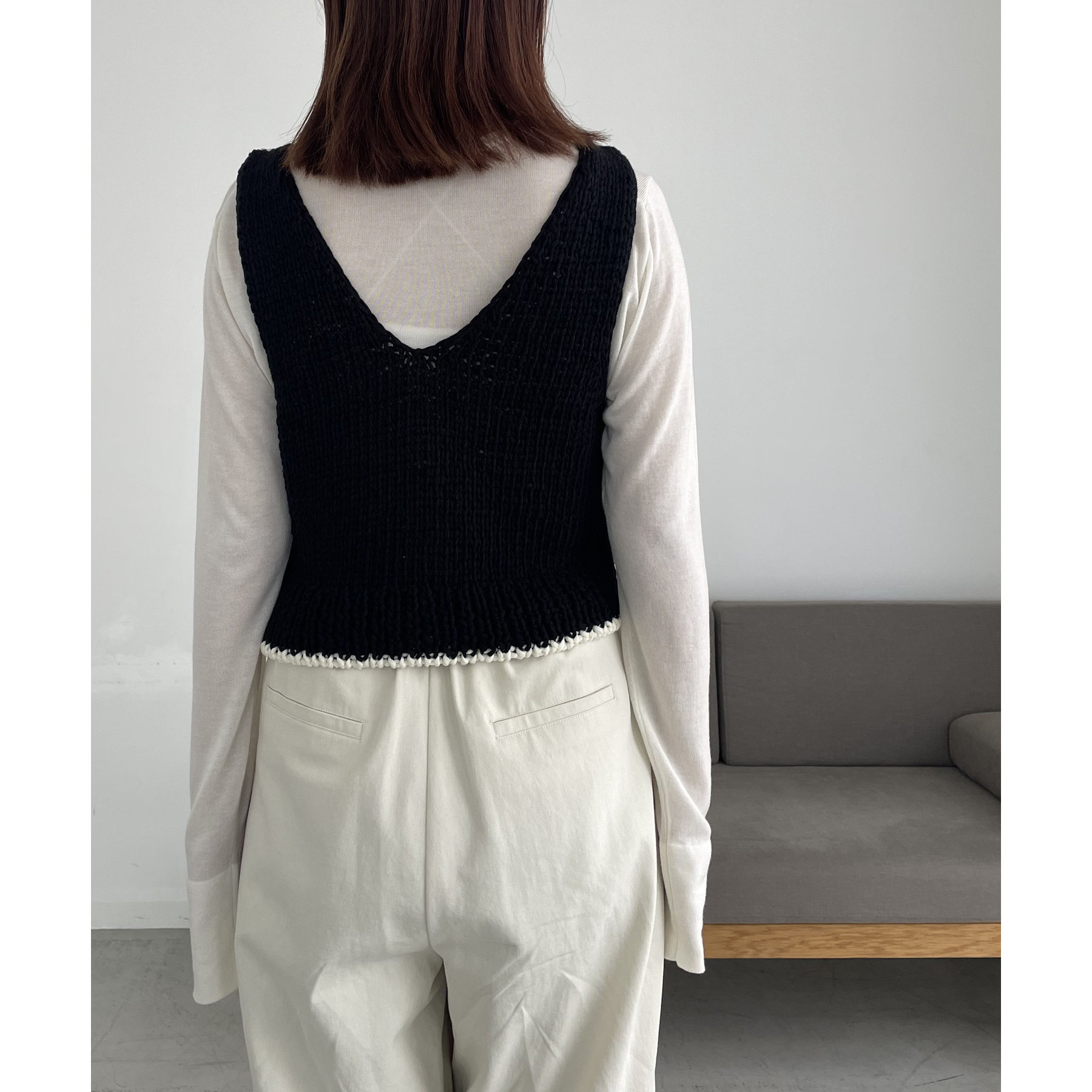 YENN/イエン〉MIX編みベスト | ファッション通販サイト NUGU