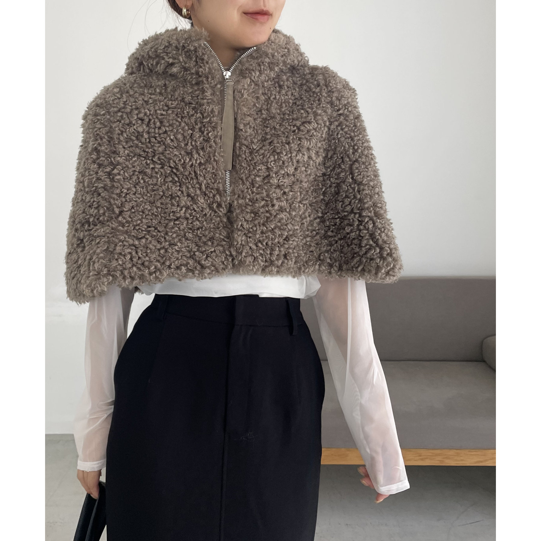 本日までyennカールファーケープCURL FUR CAPE オリーブ 本日までyennカールファーケープCURL FUR CAPE オリーブ - メルカリ