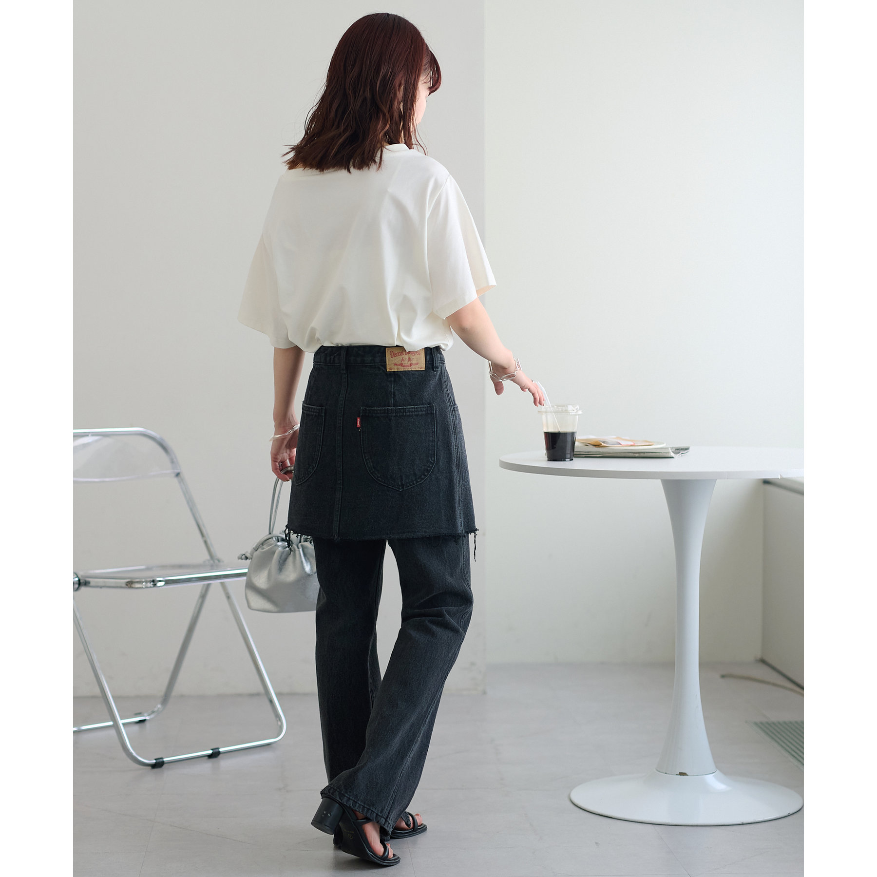 新色追加!】USコットンデニムラップミニスカート | ファッション通販