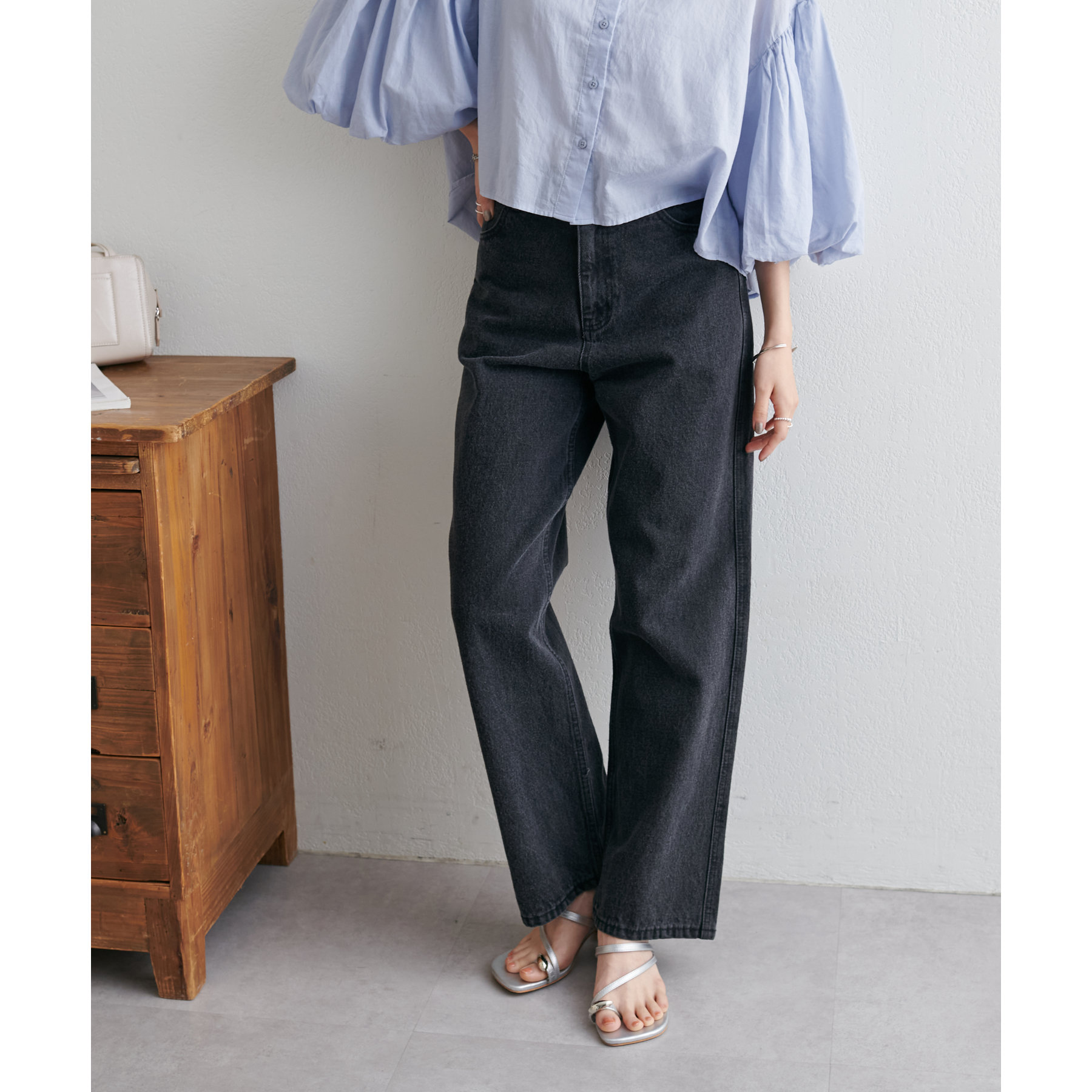 USコットンデニムストレートパンツ | ファッション通販サイト NUGU