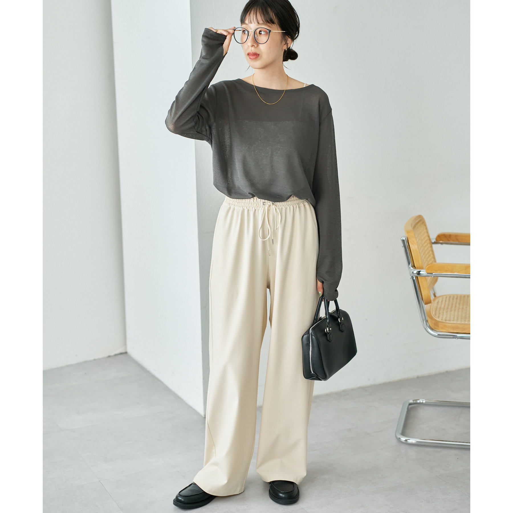 【新品】DES PRES(デプレ) グリッター シアー プルオーバー DES PRES（デ・プレ）の「グリッターシアー ハイネックプル