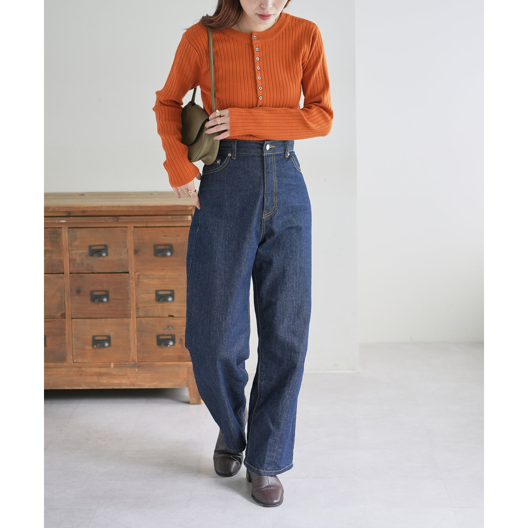 プルバトゥ 2点 WEB限定】リブ2WAY多釦プルオーバー | ファッション通販サイト NUGU