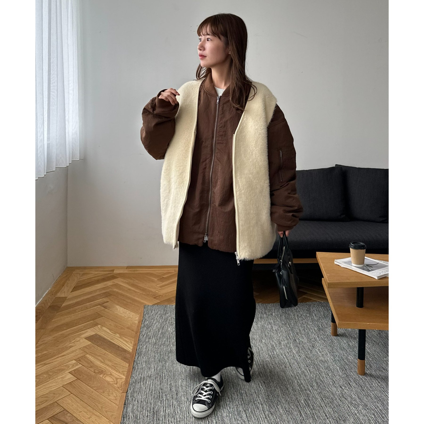 新色追加!/ユニセックス//WEB限定】メモリーボンバーブルゾン