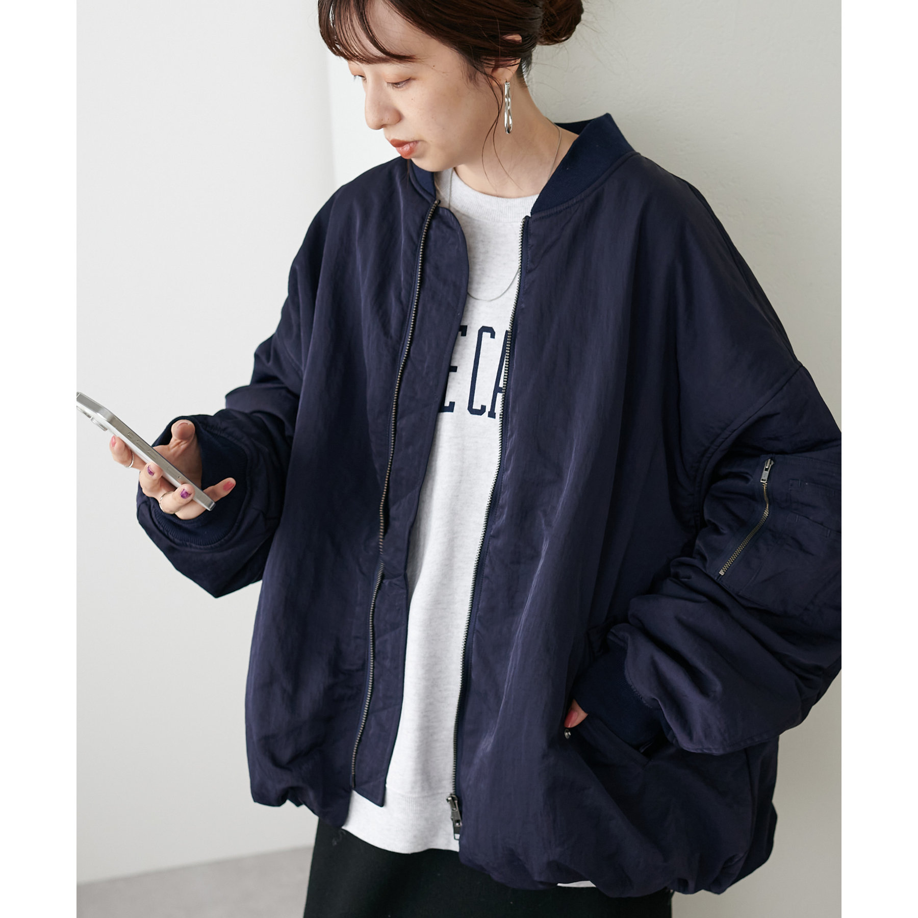 新色追加!/ユニセックス//WEB限定】メモリーボンバーブルゾン