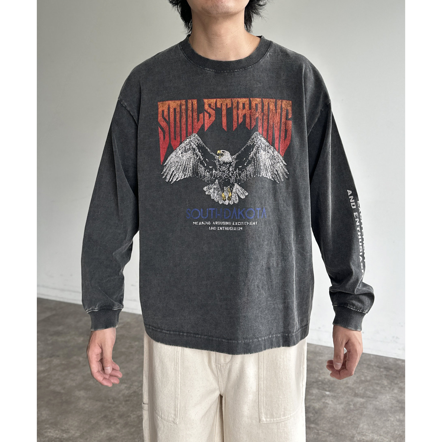 パウダー加工ビンテージライクロンT | ファッション通販サイト NUGU