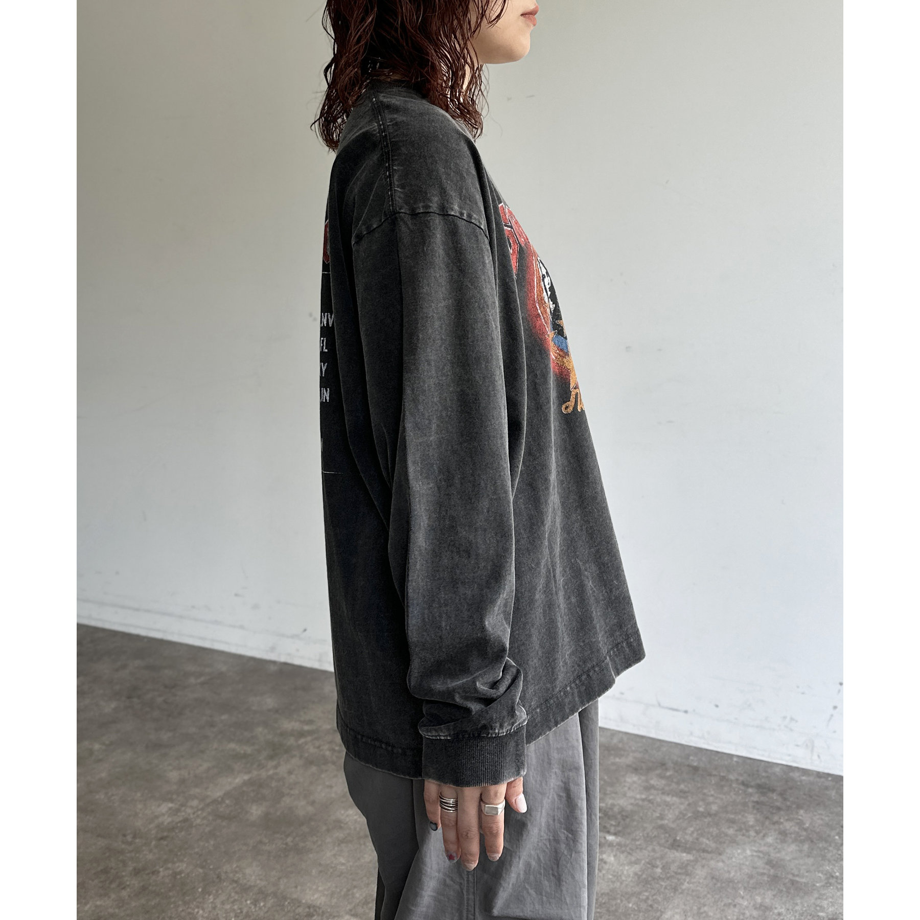 Rhude ヴィンテージ加工 ロンT Nas ヴィンテージ加工 ロンT 長袖 Tシャツ ラッパー L - メルカリ