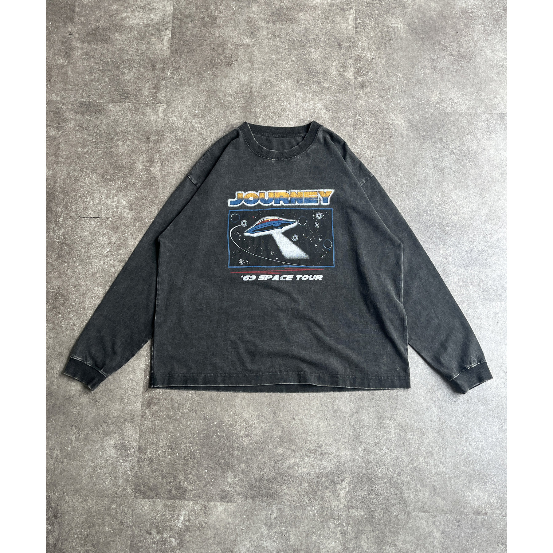 【RHUDE】ルード ヴィンテージ加工 USA製 ロンT 長袖 XLサイズ RHUDE】ルード ヴィンテージ加工 USA製 ロンT 長袖 XLサイズ