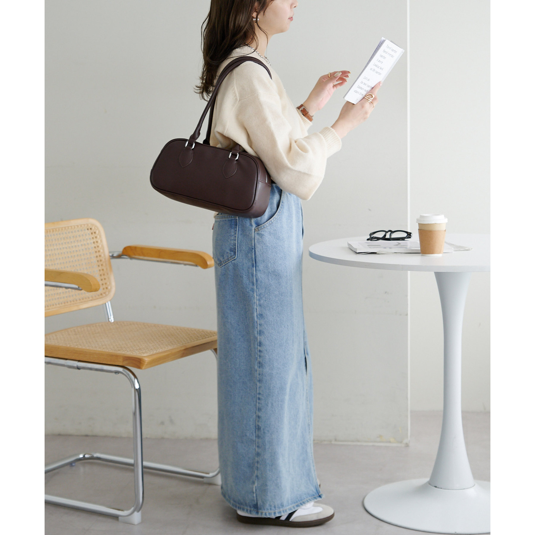 バッグ muguet boston bag ロングハンドルボストンバッグ | ファッション通販サイト NUGU