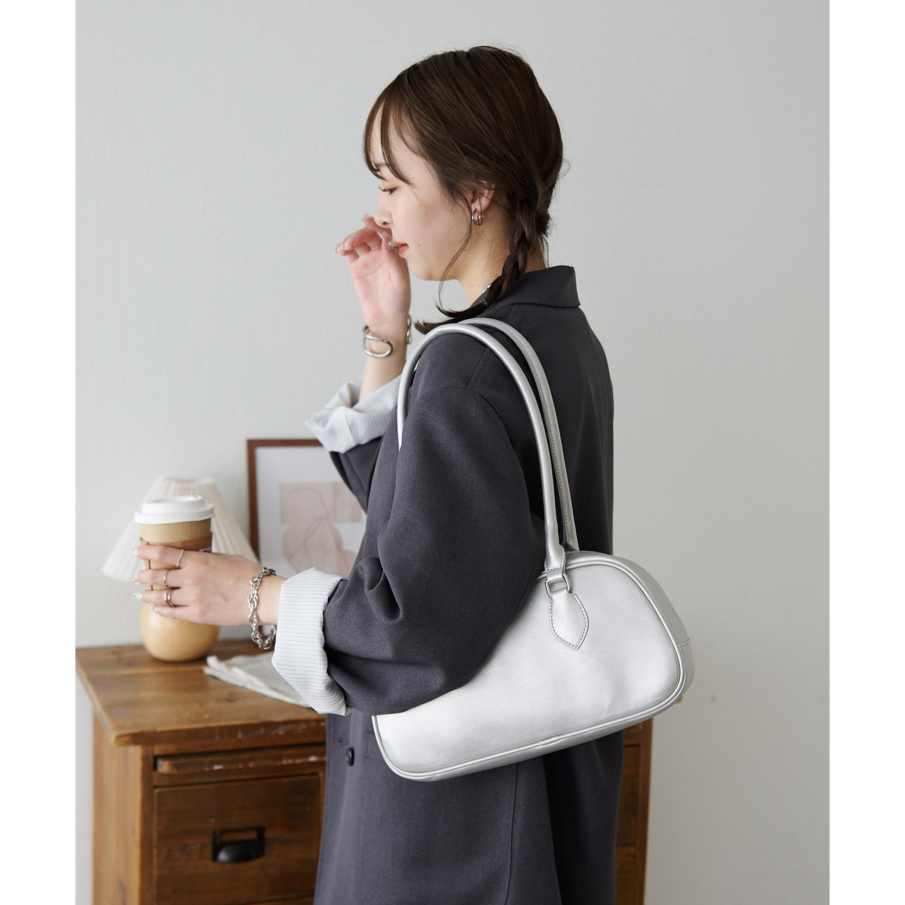 バッグ muguet boston bag ロングハンドルボストンバッグ | ファッション通販サイト NUGU