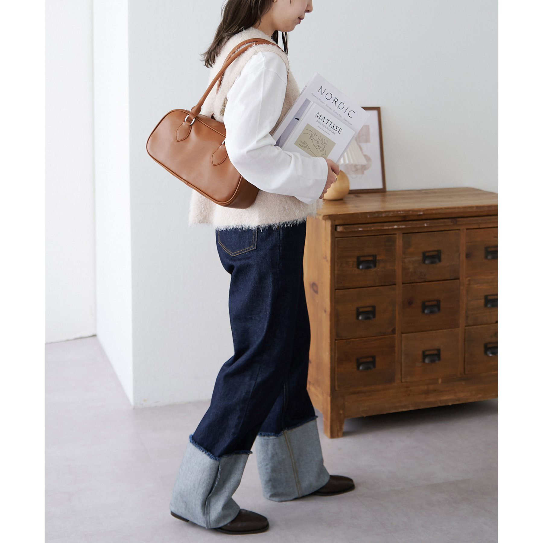 バッグ muguet boston bag ロングハンドルボストンバッグ | ファッション通販サイト NUGU