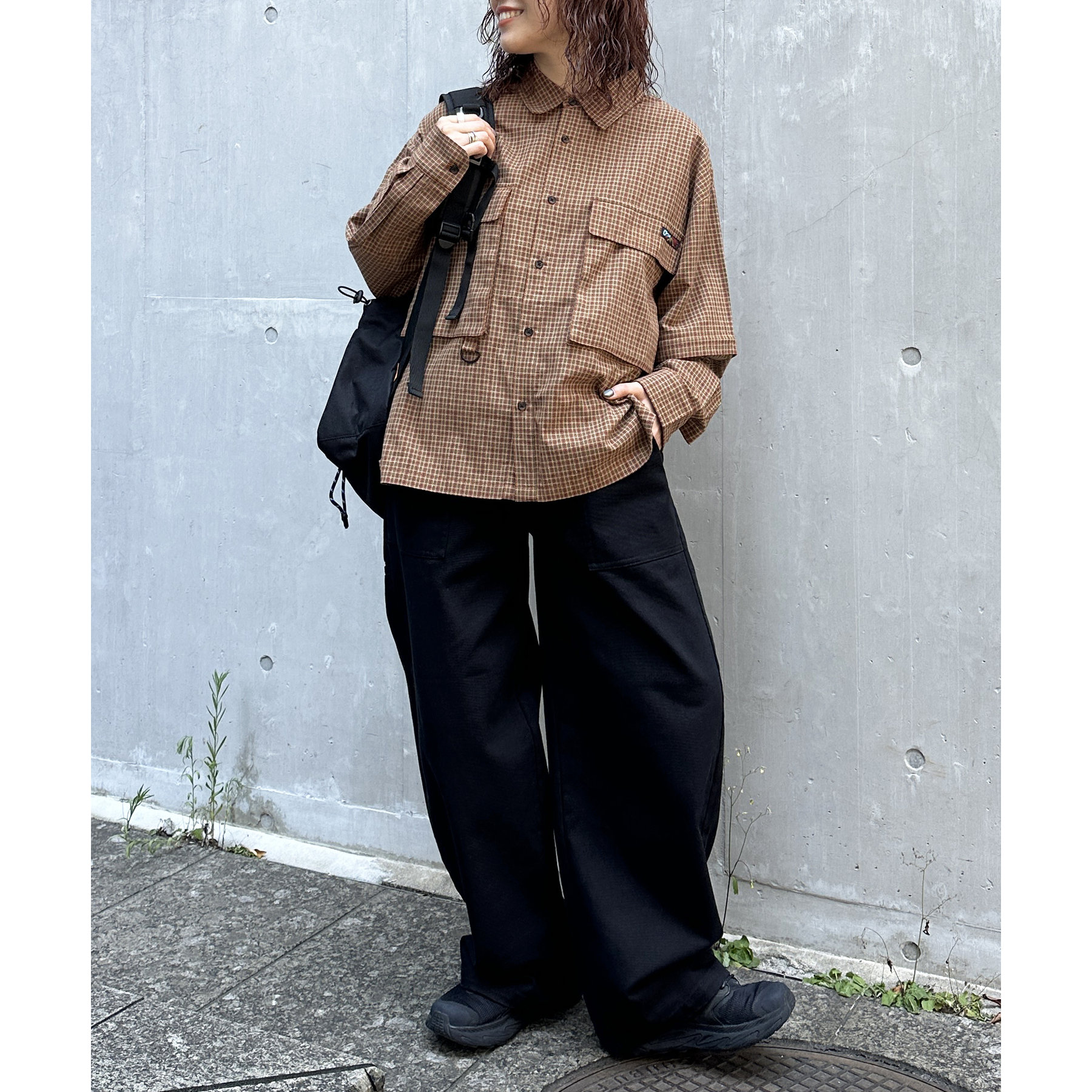 RuuGuu様確認用 デタッチャブルチェックフィッシングシャツ | ファッション通販