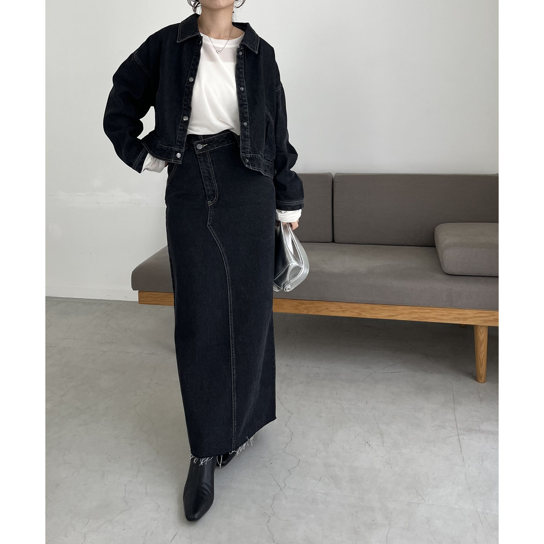 セットアップ対応】ショートデニムジャケット | ファッション通販