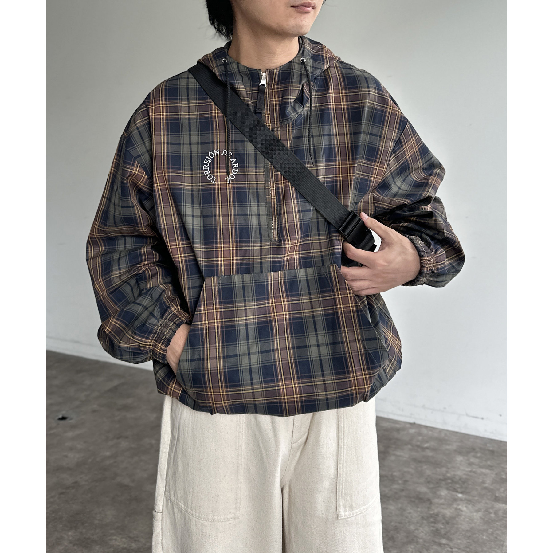 チェックアノラックパーカー | ファッション通販サイト NUGU
