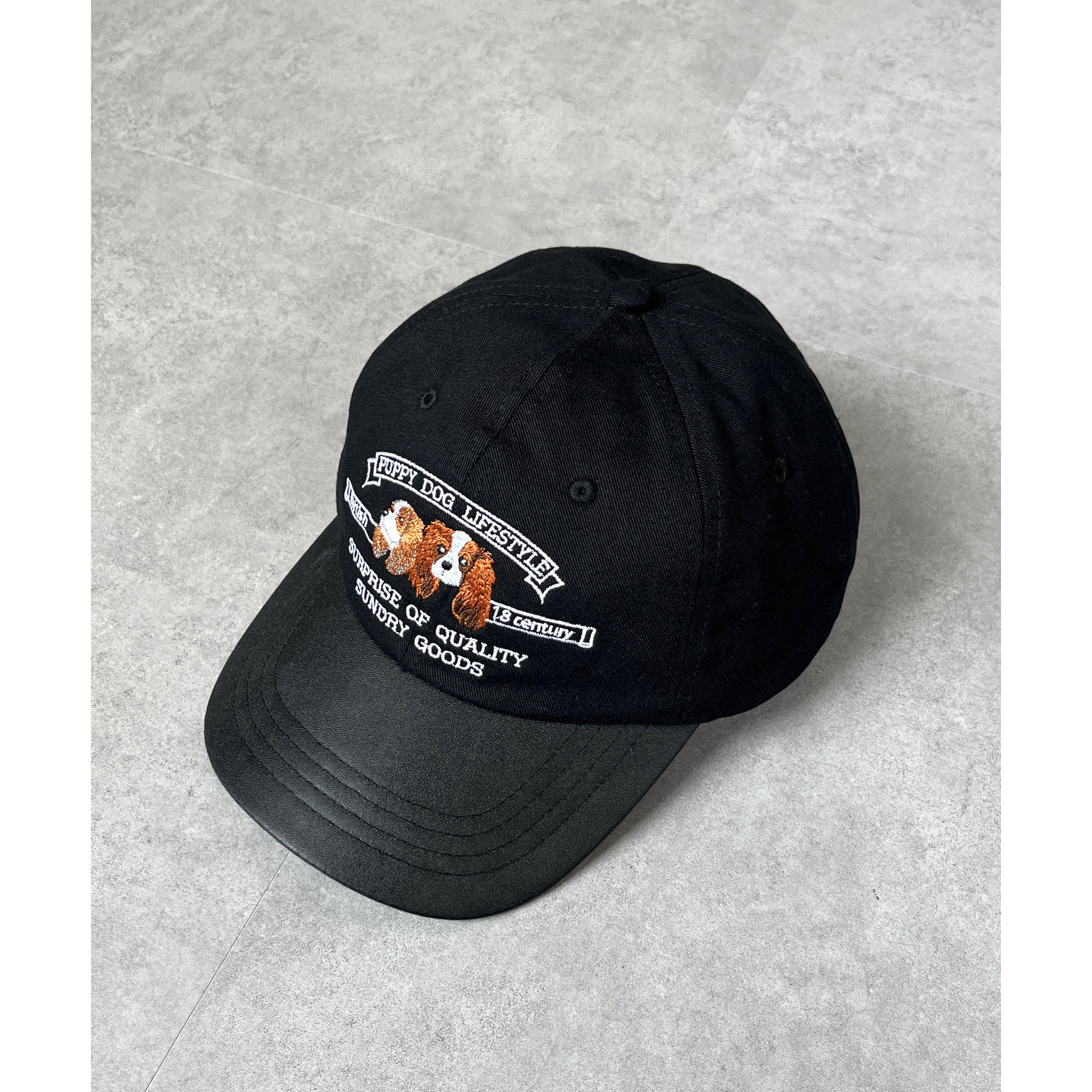 いぬ　キャップ THE MILES キャップ 帽子 DOG EMBROIDERY COTTON DAD CAP