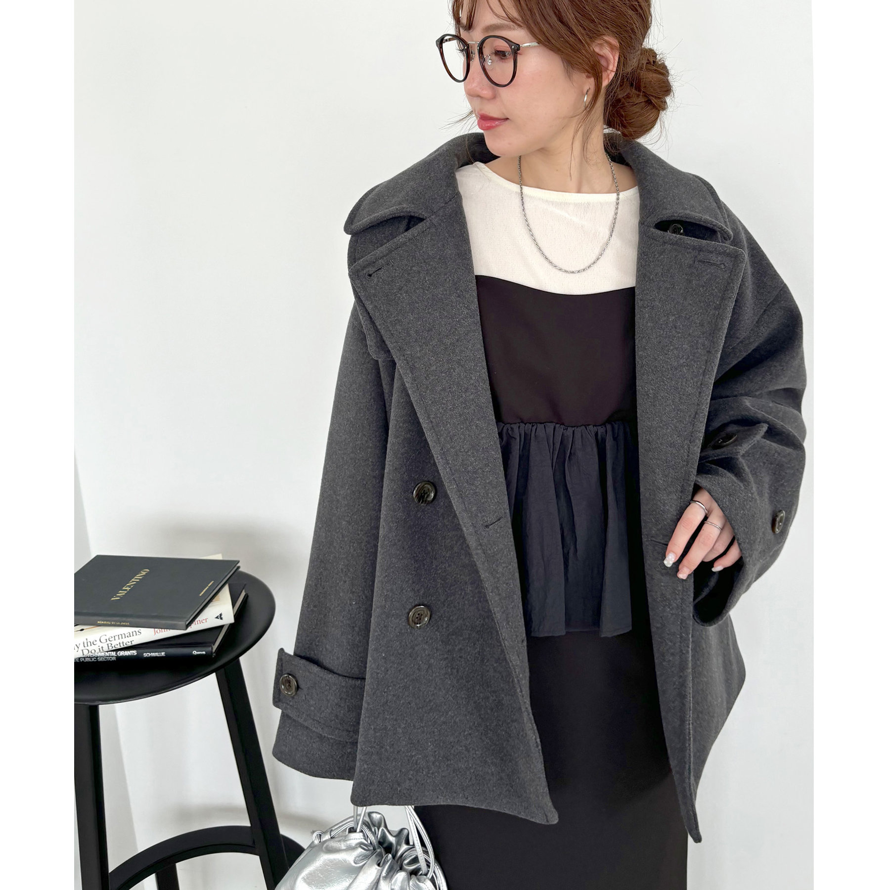 中空糸スタンドミドルコート《WEB限定カラーあり