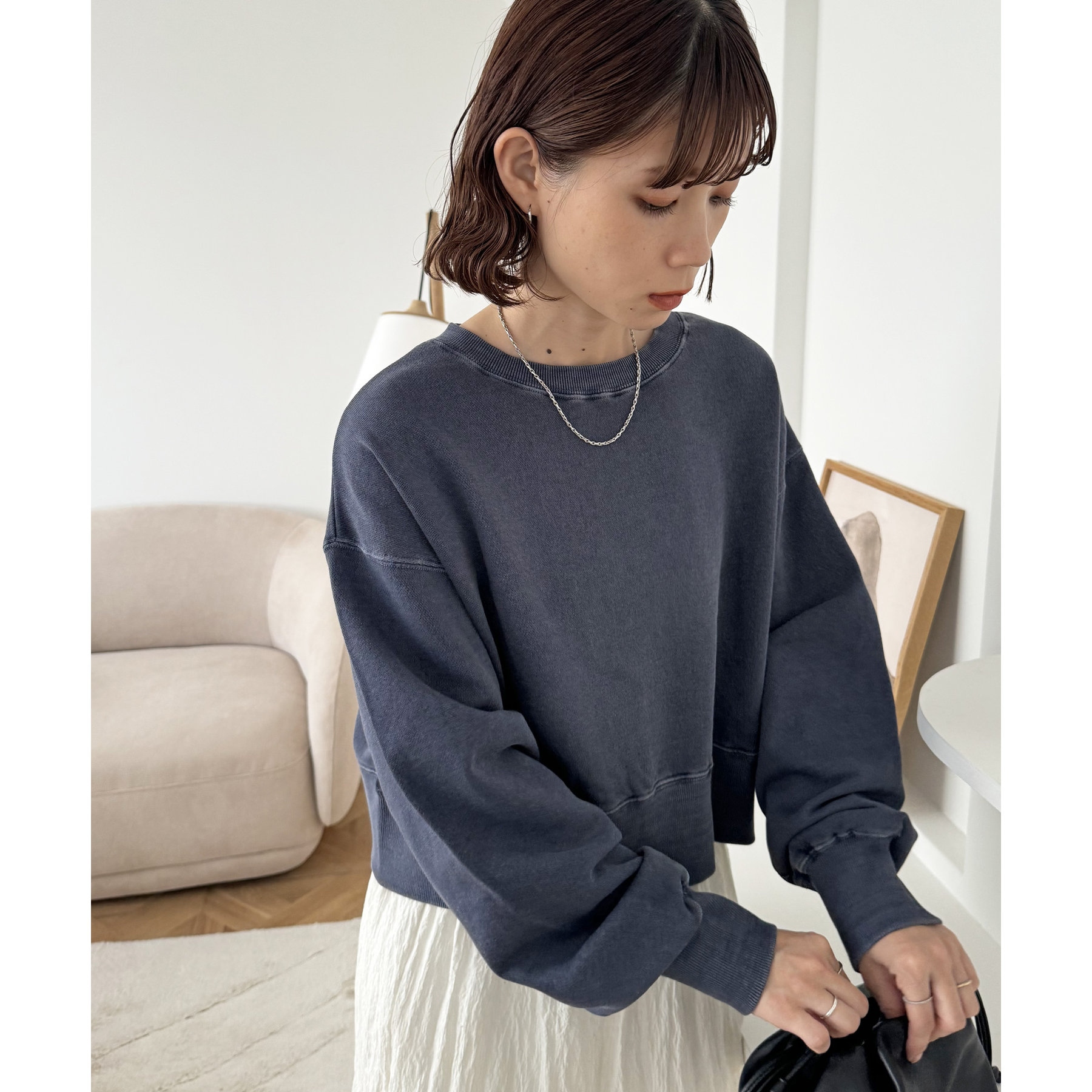 WEB限定】ショート丈カラースウェット | ファッション通販サイト NUGU