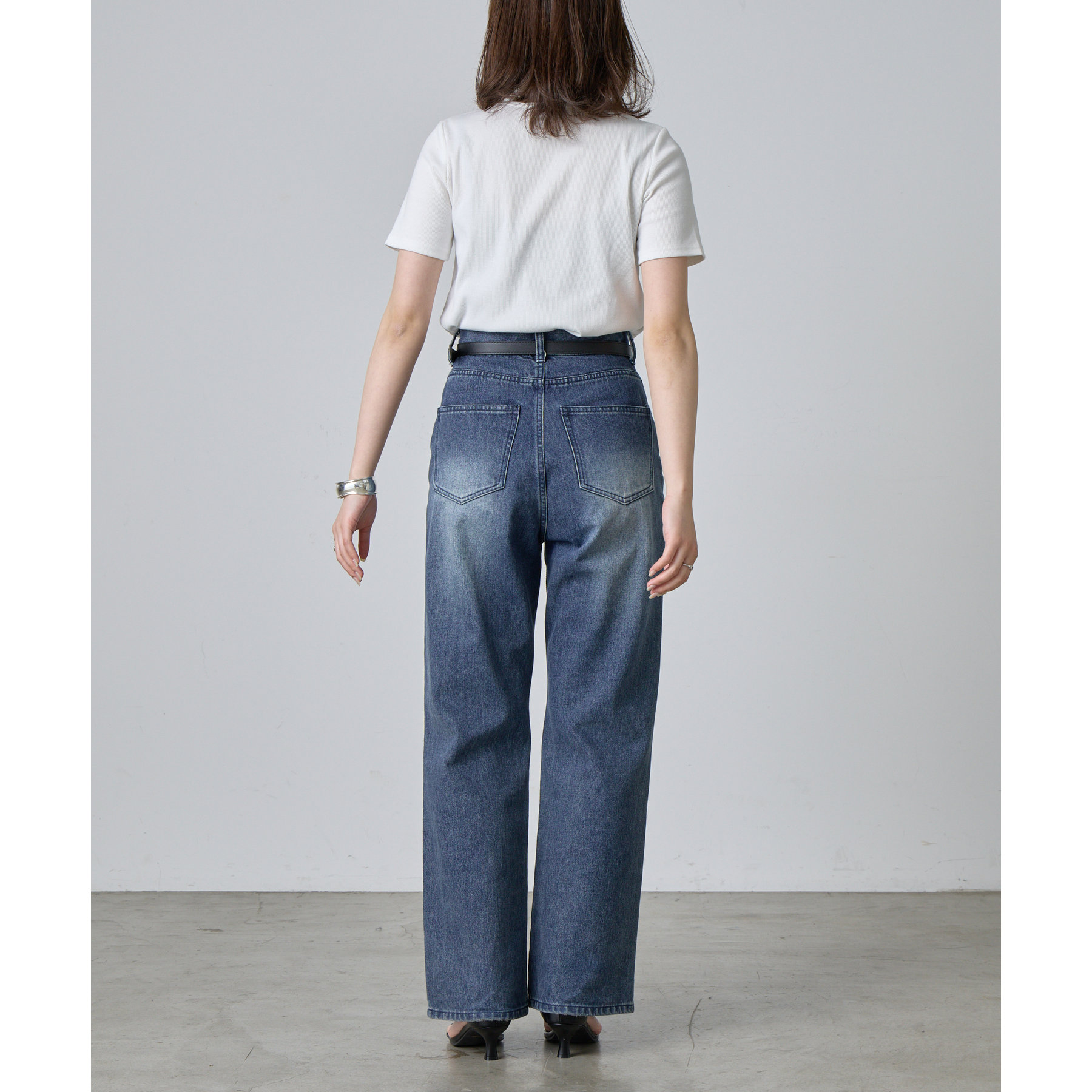 セットアップ対応】ルーズストレートデニム | ファッション通販