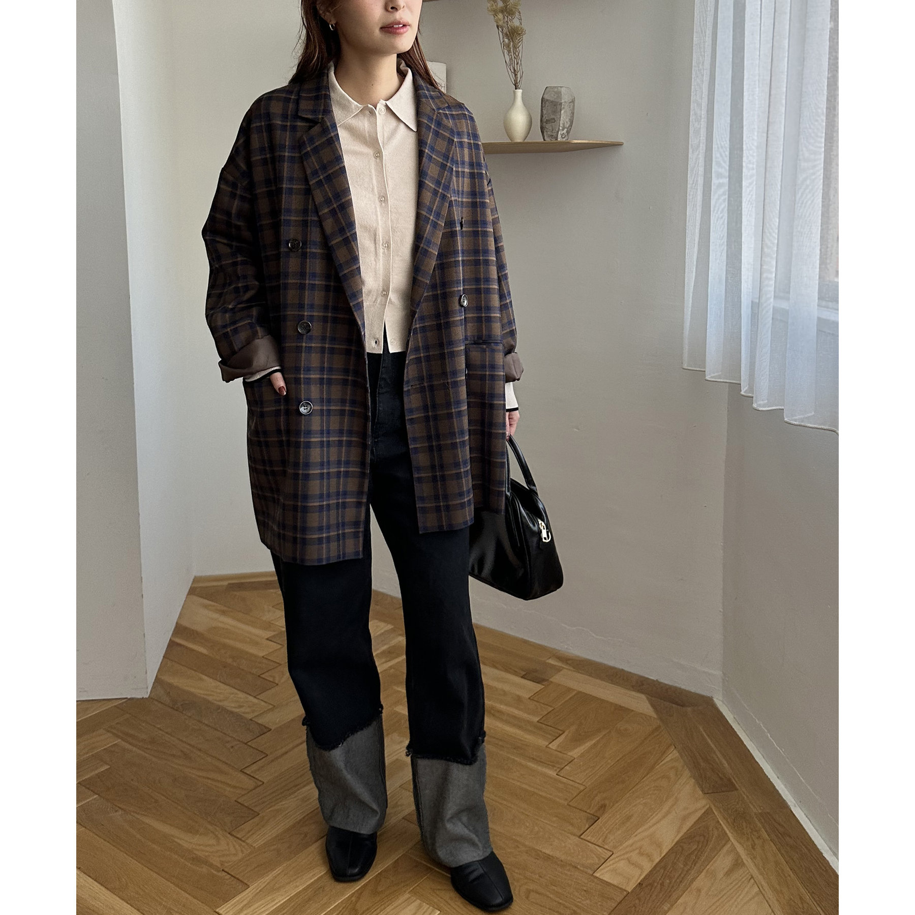 新色追加!!】モチモチ衿付きカーディガン《WEB限定カラーあり