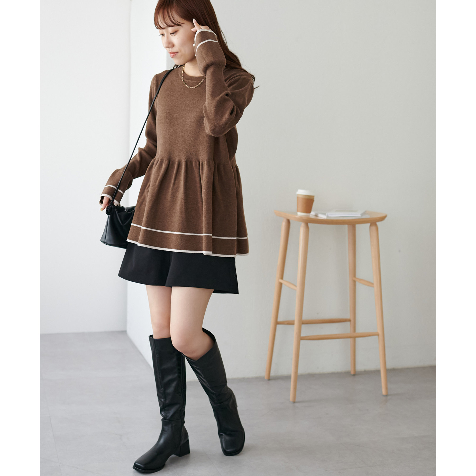 sugar yuu ディメンションニット ネイビー ペプラムニット sugar yuu ディメンションニット ネイビー ペプラムニット セール