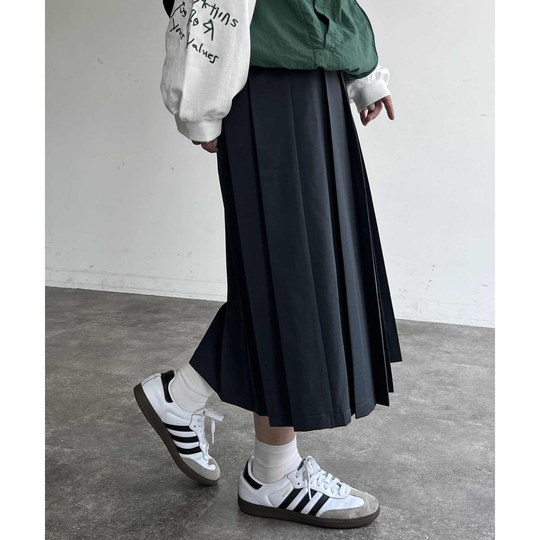 GLORY様◎dazzlinPOLOBCSコラボレイヤードプリーツミディスカート POLOBCSコラボ】レイヤードプリーツミディスカート（スカート