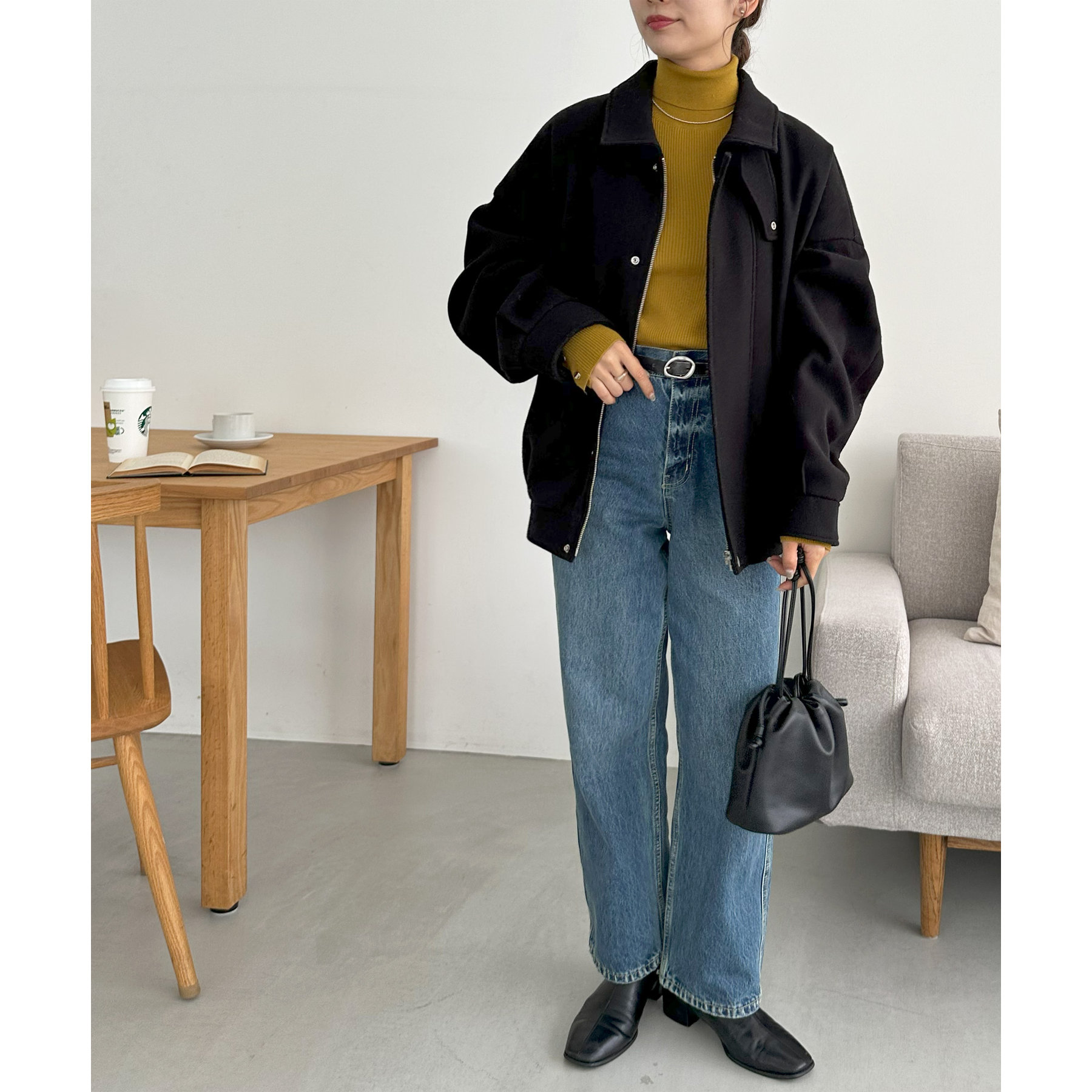 ユニセックス/WEB限定】中空糸スタンドジップブルゾン | ファッション