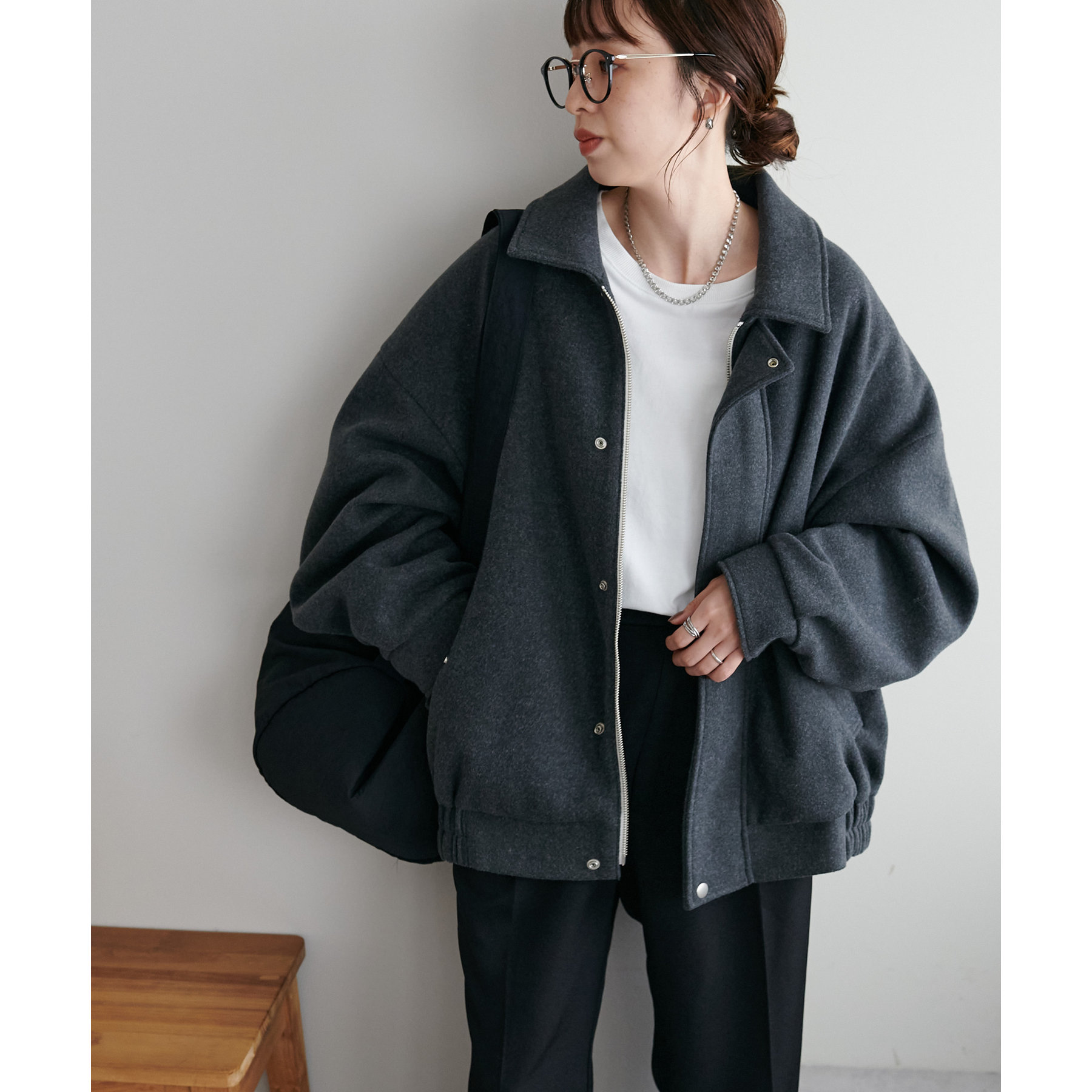 ユニセックス　中空糸スタンドジップブルゾン　ディスコート ユニセックス/WEB限定】中空糸スタンドジップブルゾン | ファッション