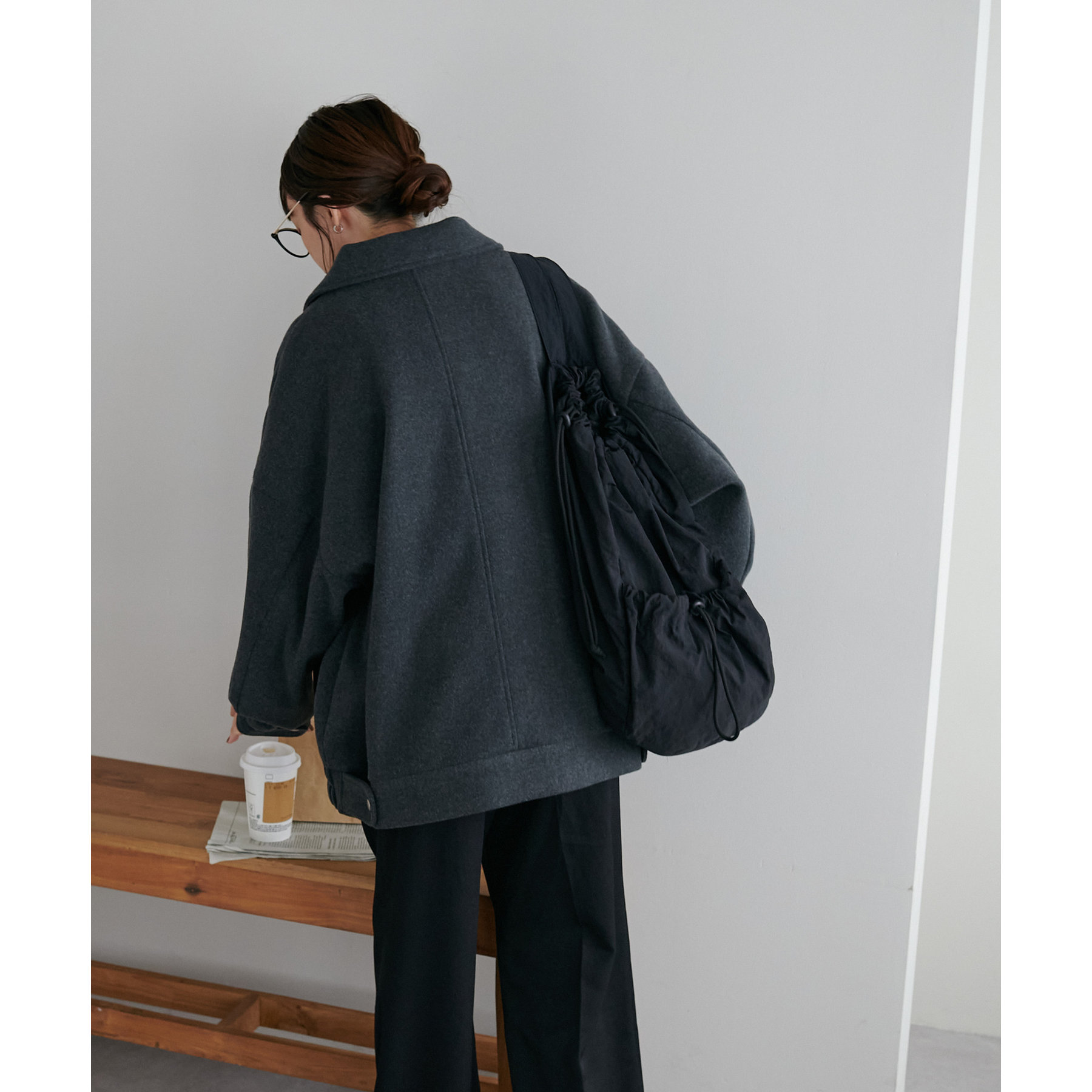 ユニセックス/WEB限定】中空糸スタンドジップブルゾン | ファッション