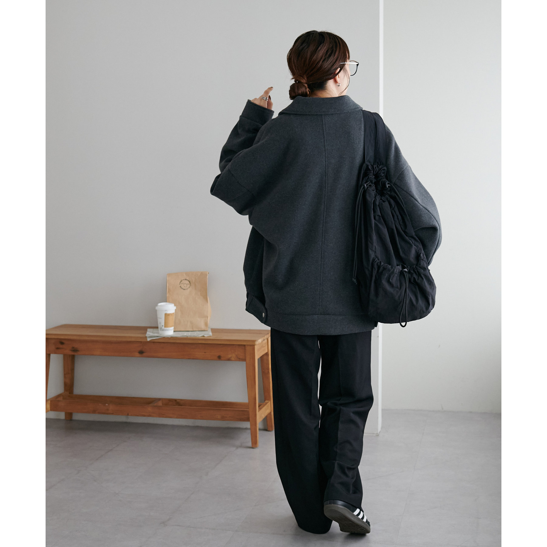 ユニセックス/WEB限定】中空糸スタンドジップブルゾン | ファッション