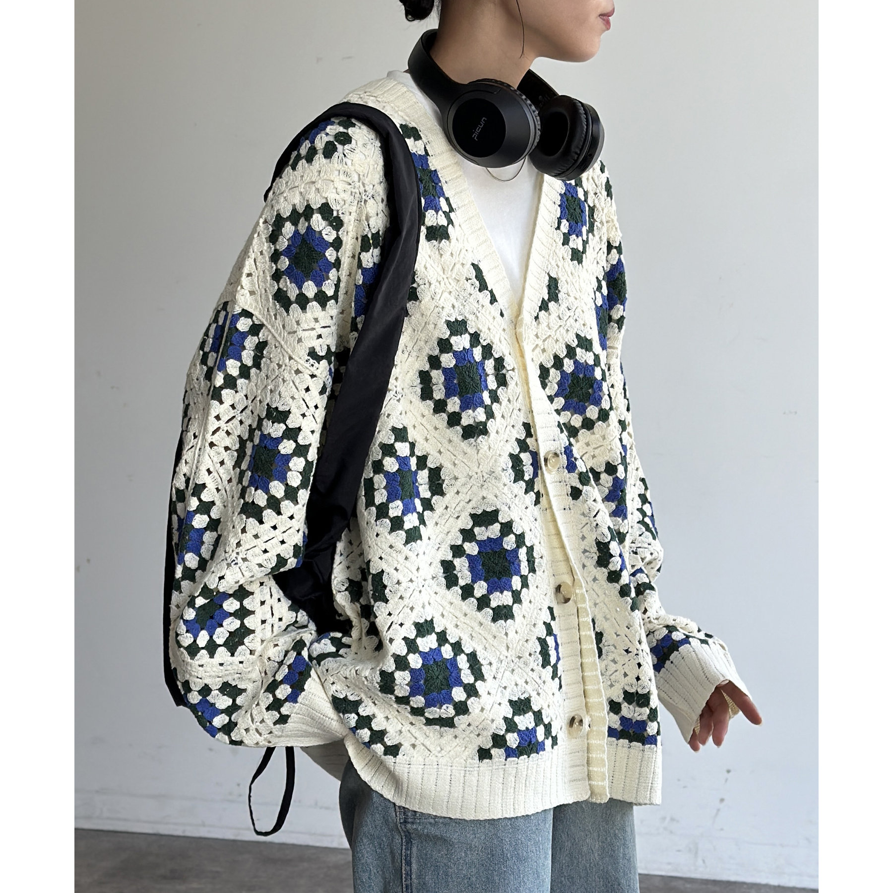 クロシェ編みカーディガン | ファッション通販サイト NUGU