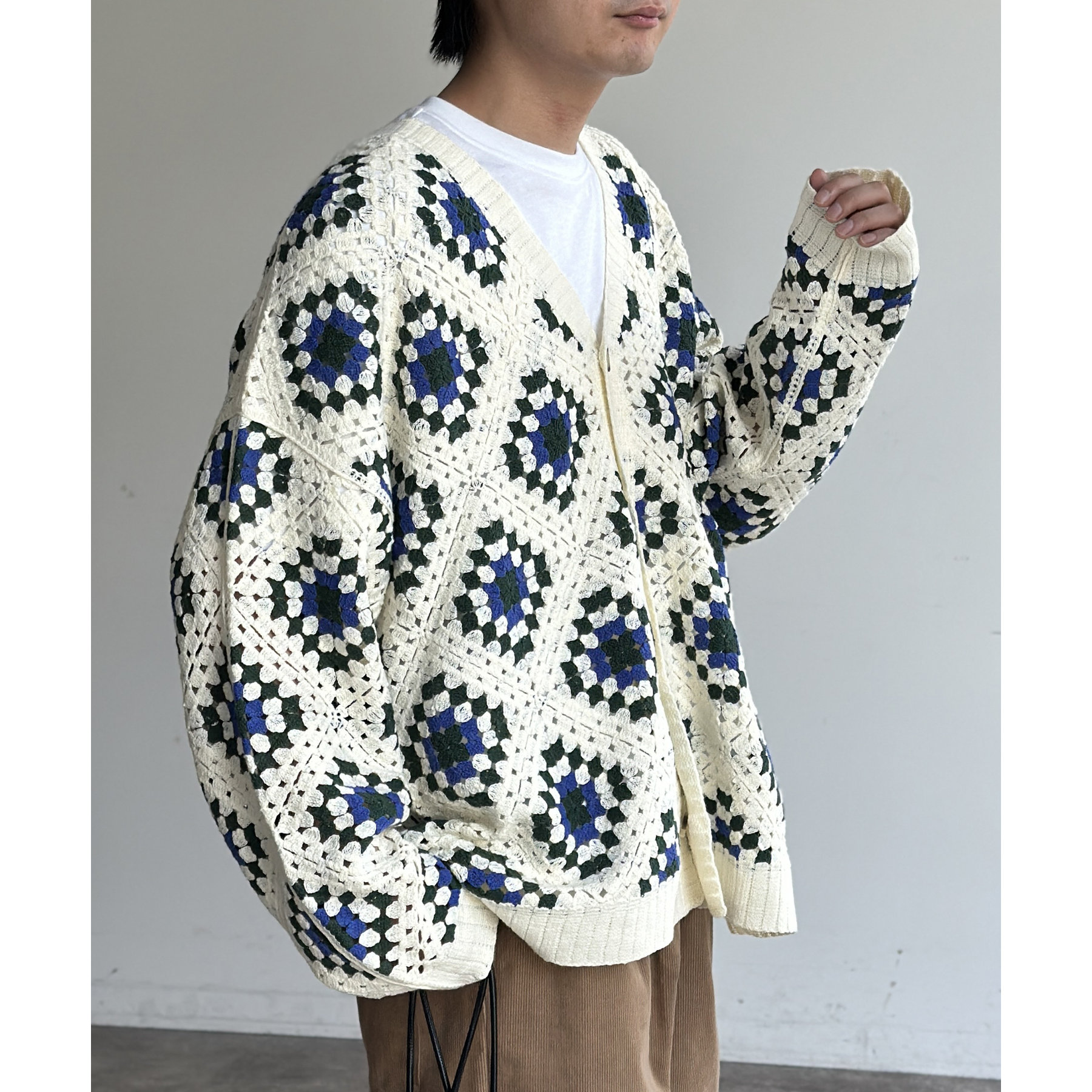 crepuscule x rroomm クロシェット 手編みカーディガン クロシェ編みカーディガン | ファッション通販サイト NUGU