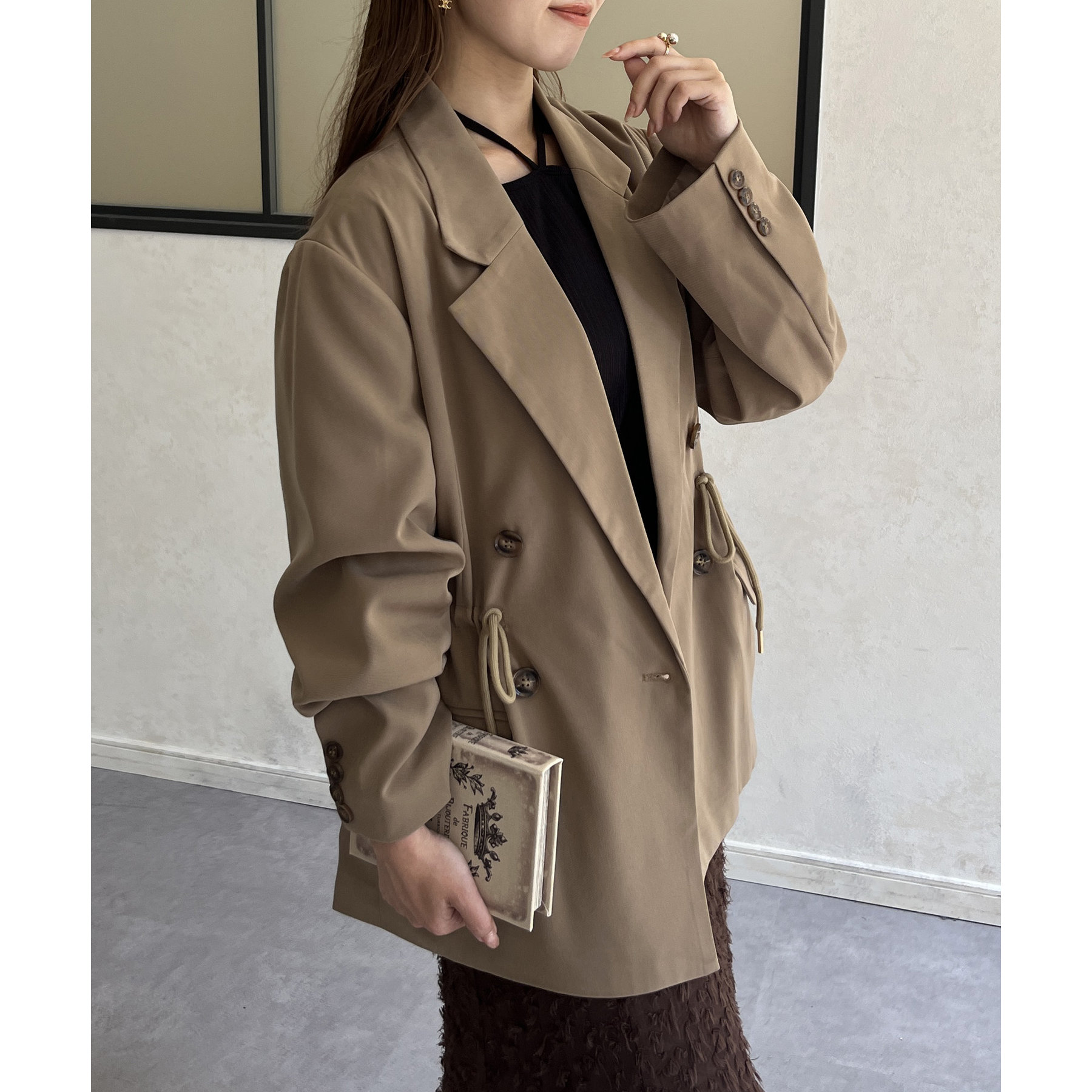 ウエストドロストテーラードジャケット | ファッション通販サイト NUGU