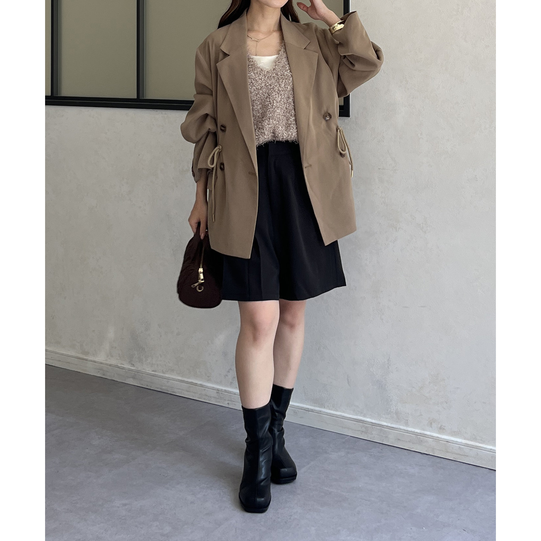 ウエストドロストテーラードジャケット | ファッション通販サイト NUGU