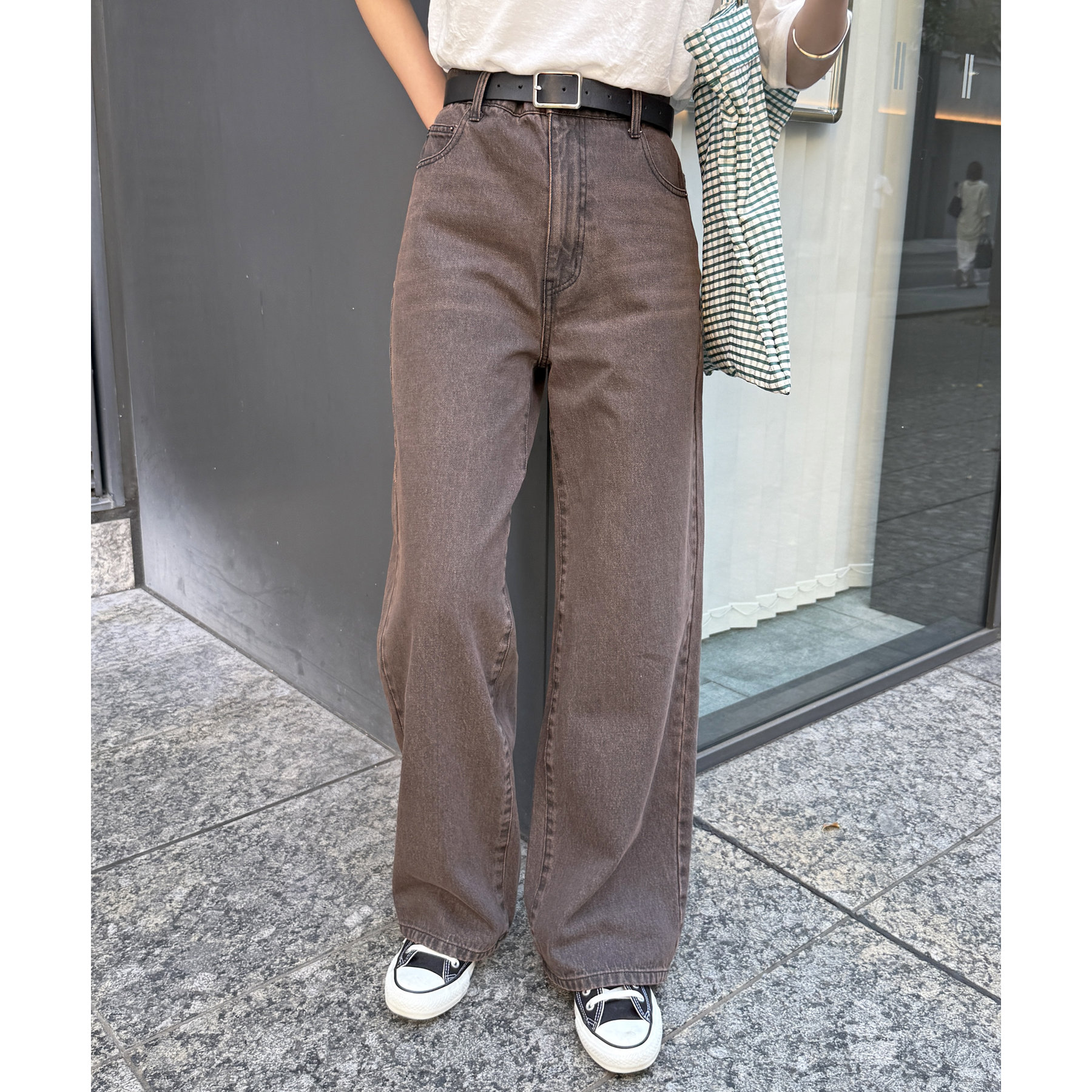 ハイウエストストレートデニム | ファッション通販サイト NUGU