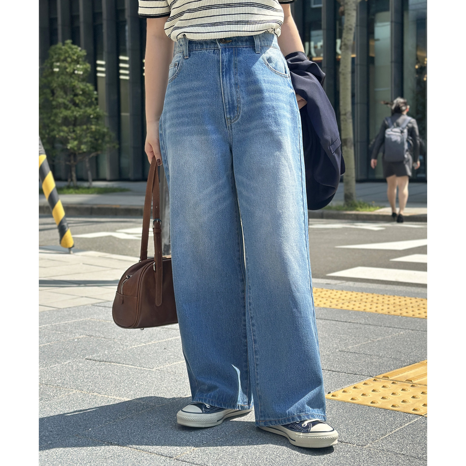 ハイウエストストレートデニム Ｍサイズ ハイウエストストレートデニム[高身長サイズST/低身長サイズSS,S