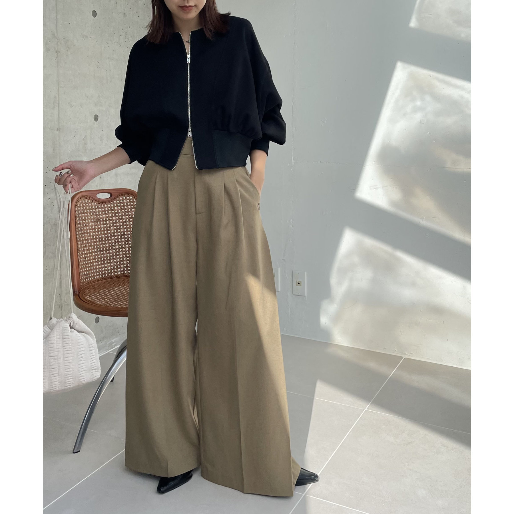 人気アイテム再入荷】WフェイスZIPカーディガン | ファッション通販